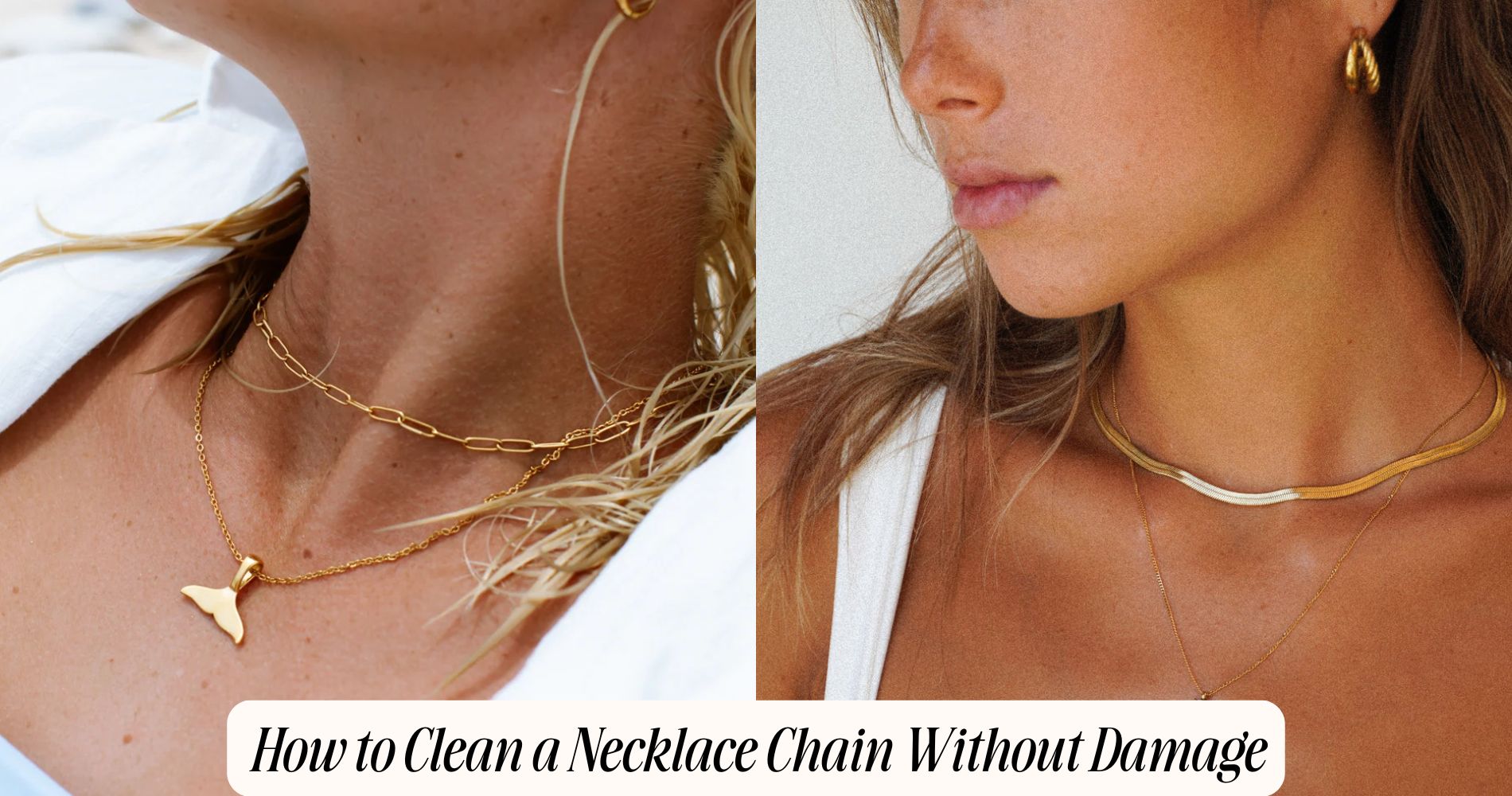 how to clean a necklace chain