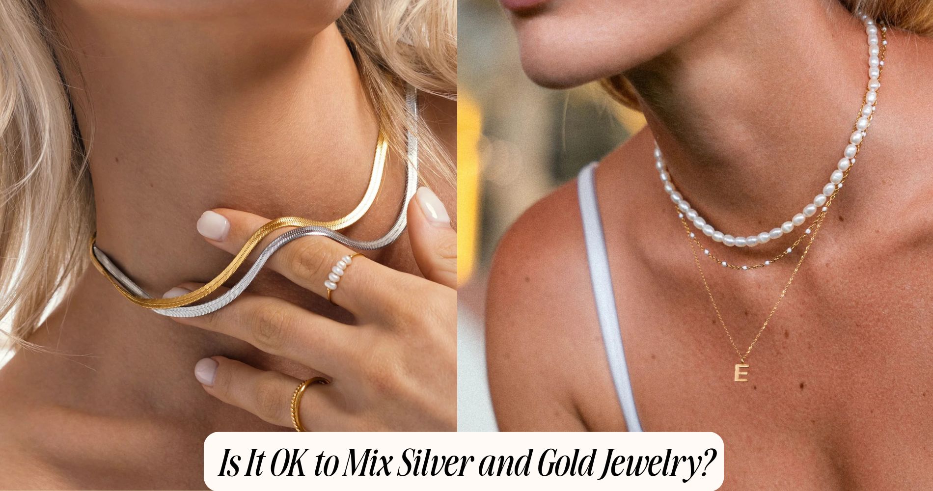 is it ok to mix silver and gold jewelry