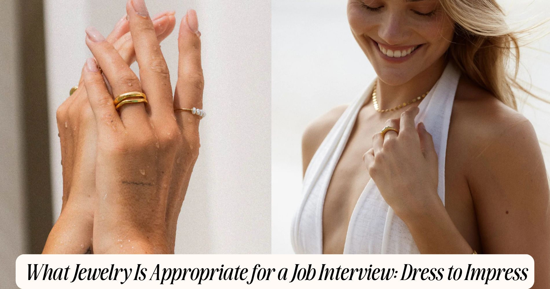 what jewelry is appropriate for a job interview