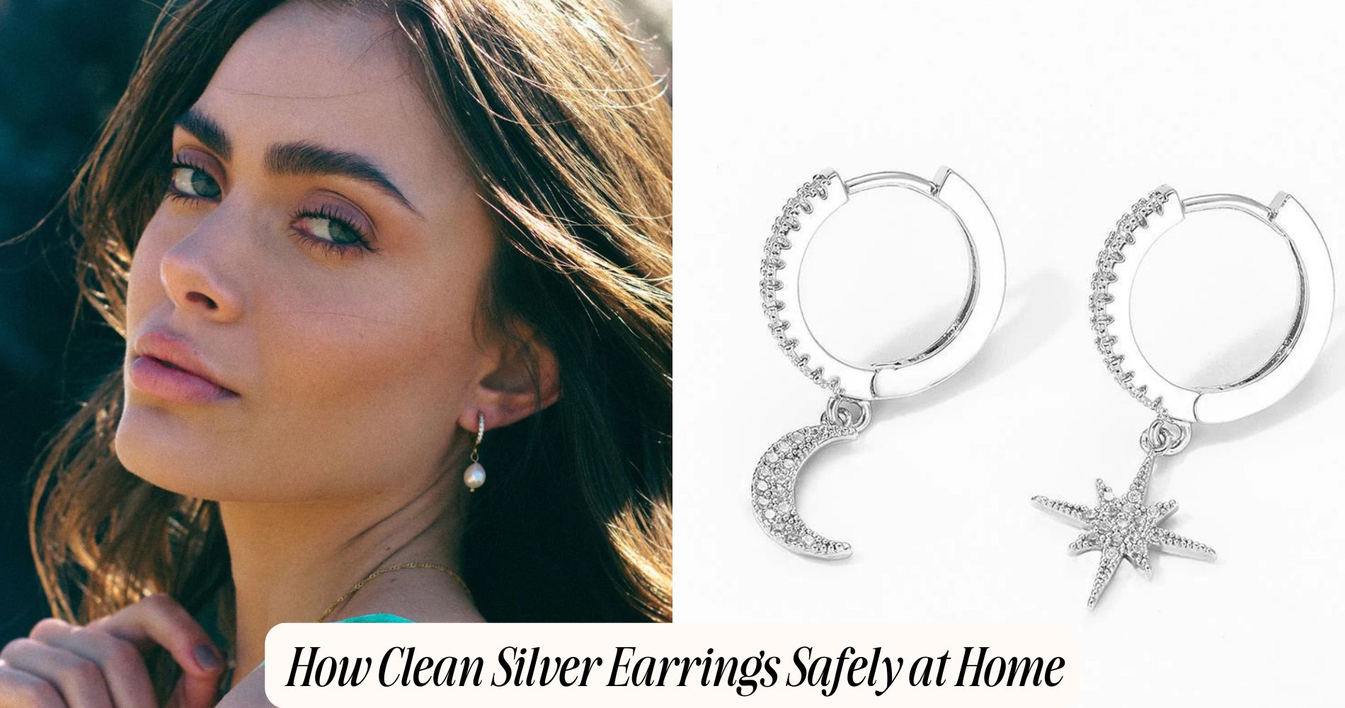 how clean silver earrings