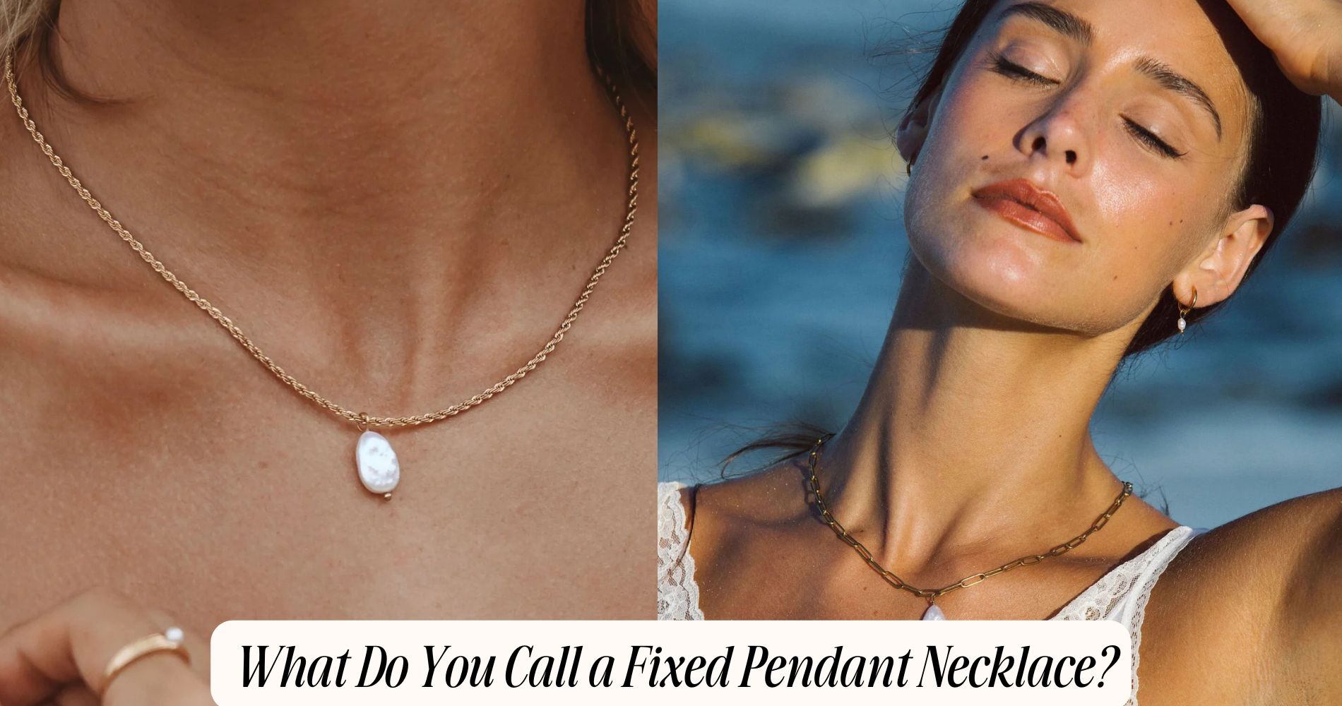 what do you call a fixed pendant necklace
