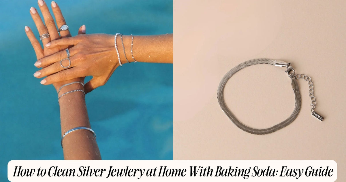 how to clean silver jewlery at home with baking soda