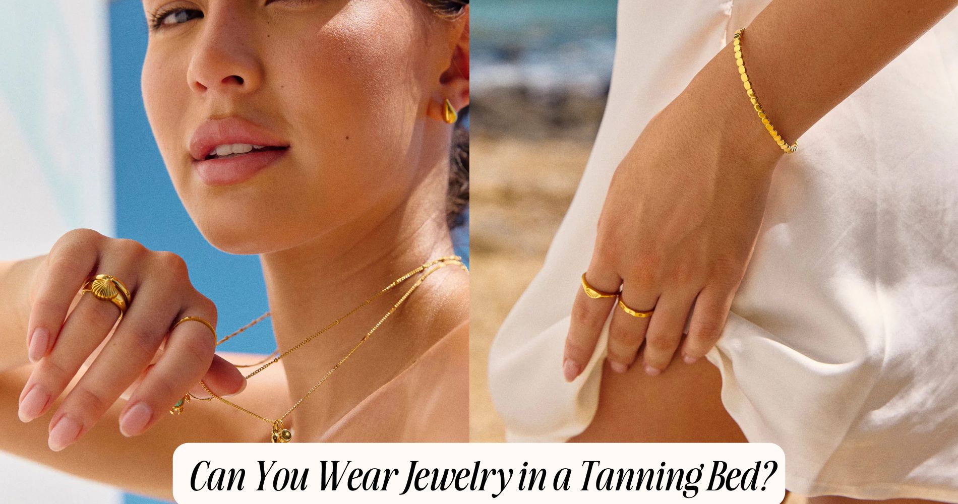can you wear jewelry in a tanning bed