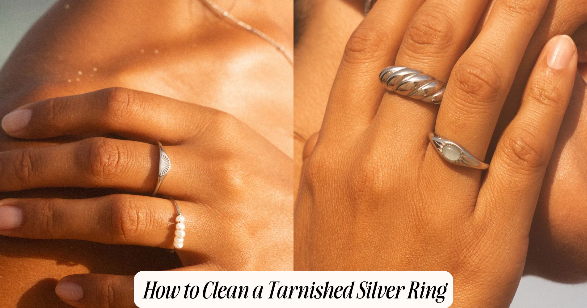 how to clean a tarnished silver ring