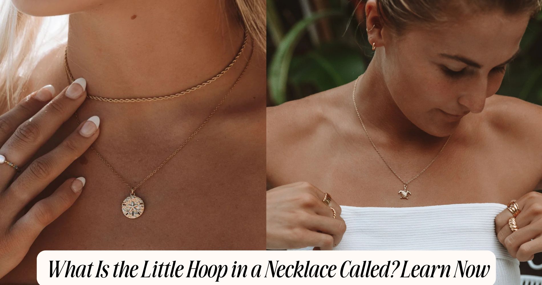 what is the little hoop in a necklace called