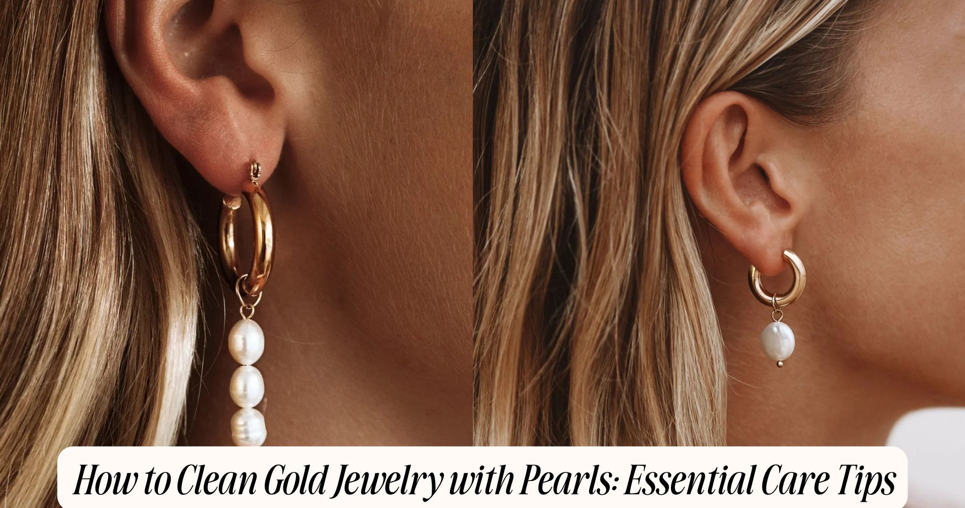 how to clean gold jewelry with pearls
