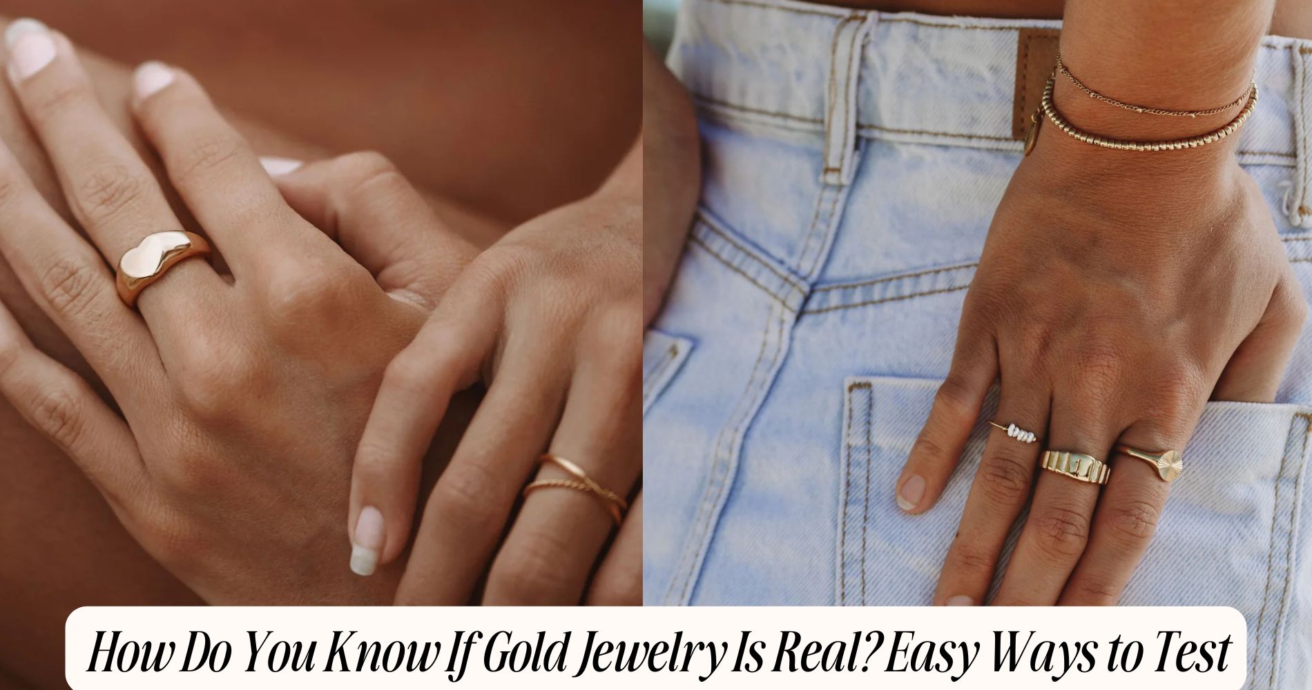 how do you know if gold jewelry is real