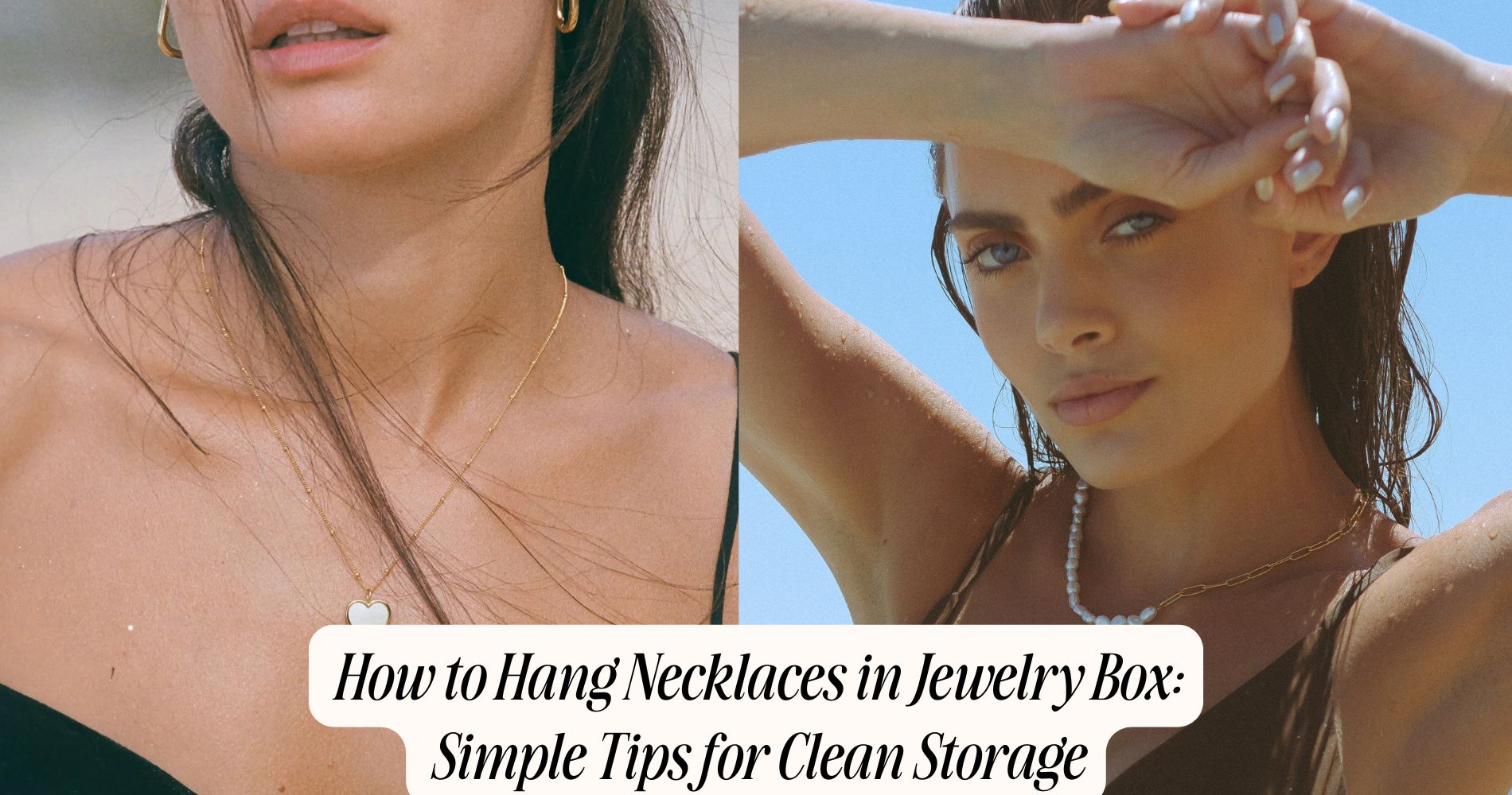 how to hang necklaces in jewelry box