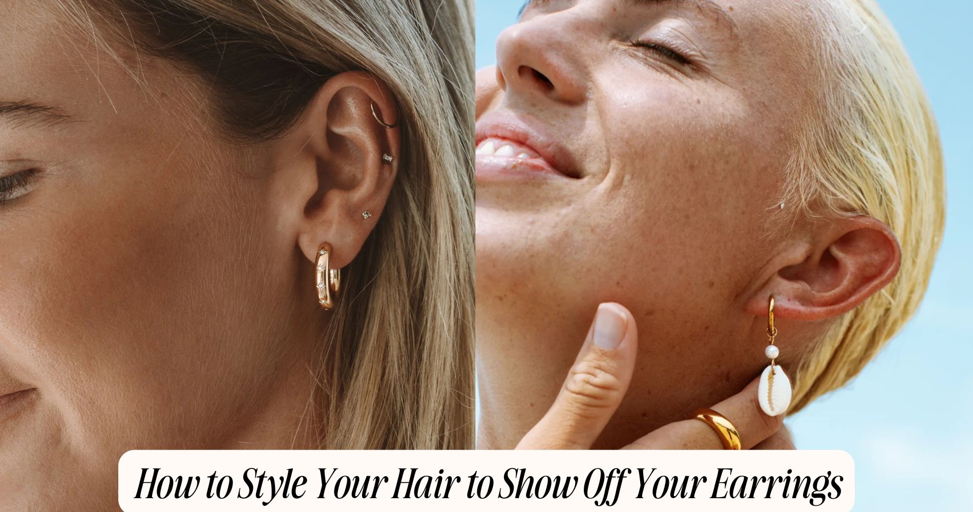 how to style your hair to show off your earrings