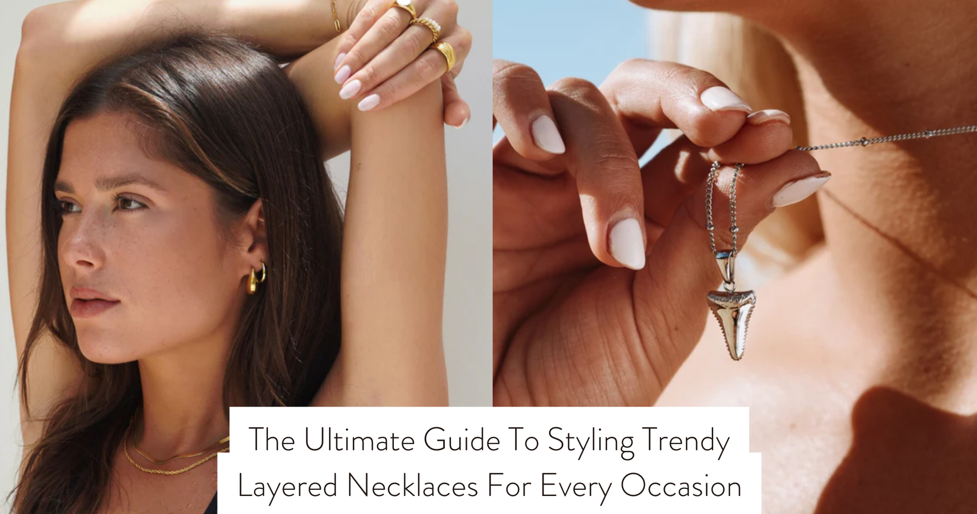 trendy layered necklaces