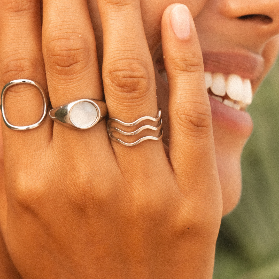 Silver Ocean Ring