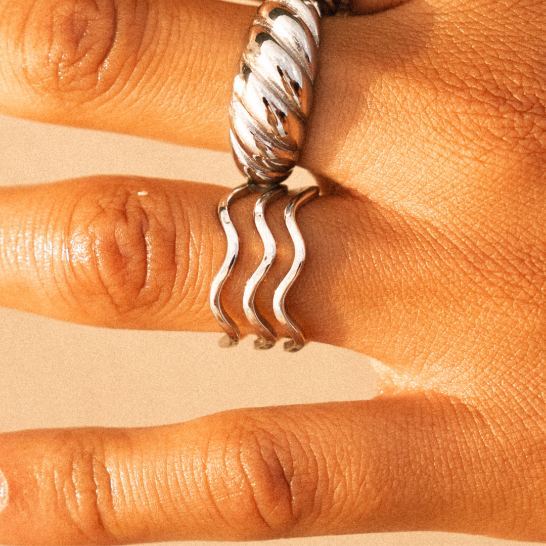 Silver Ocean Ring