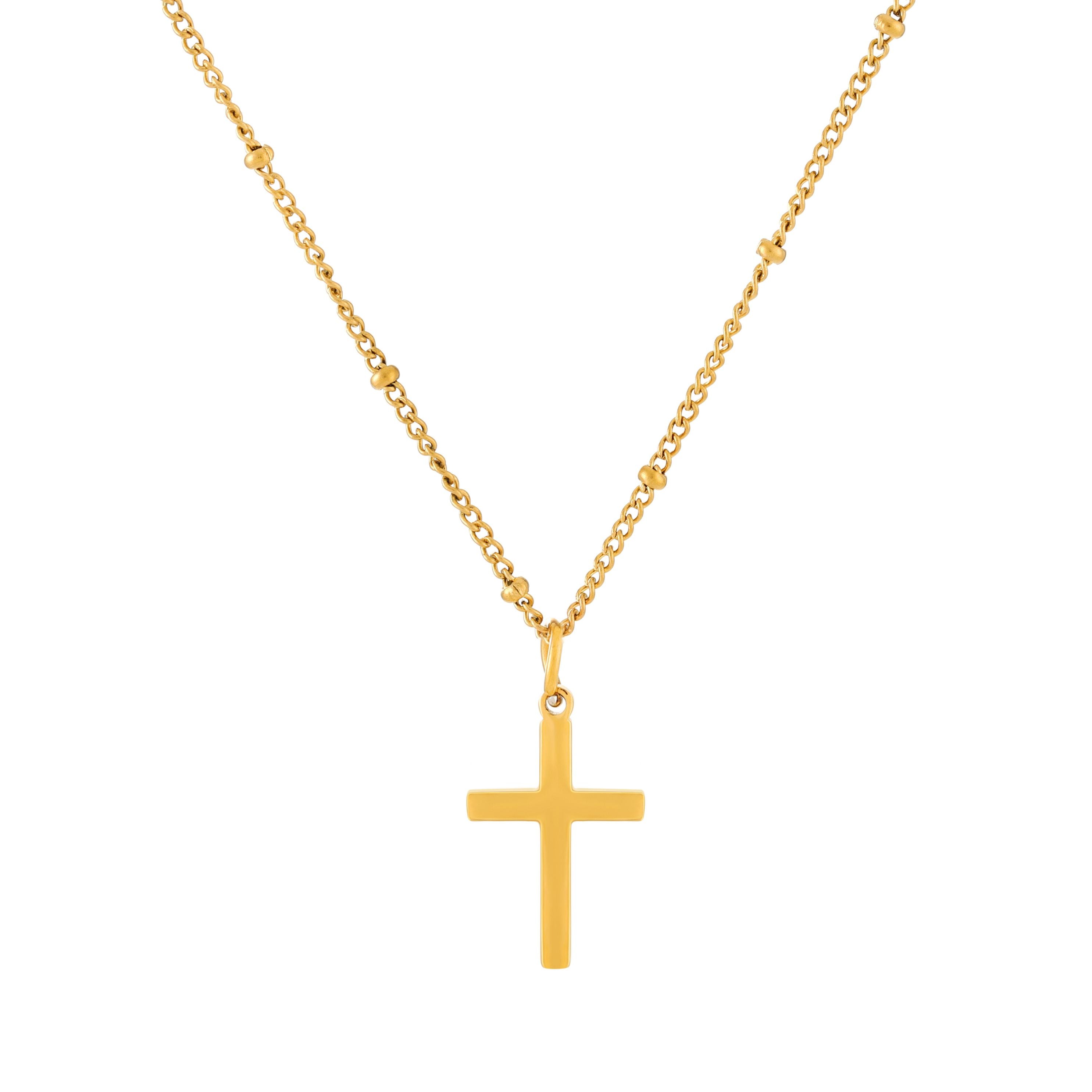 Beaded Cross Chain