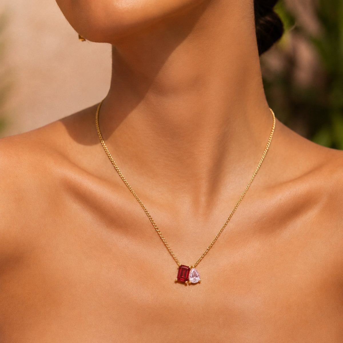 Custom Birthstones Necklace