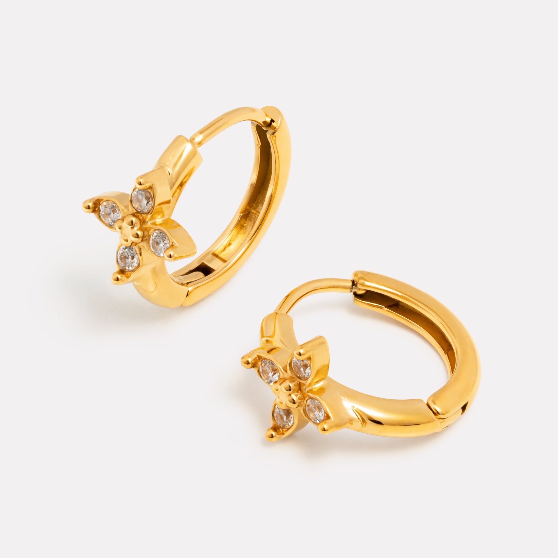 Daisy Earrings Angle View