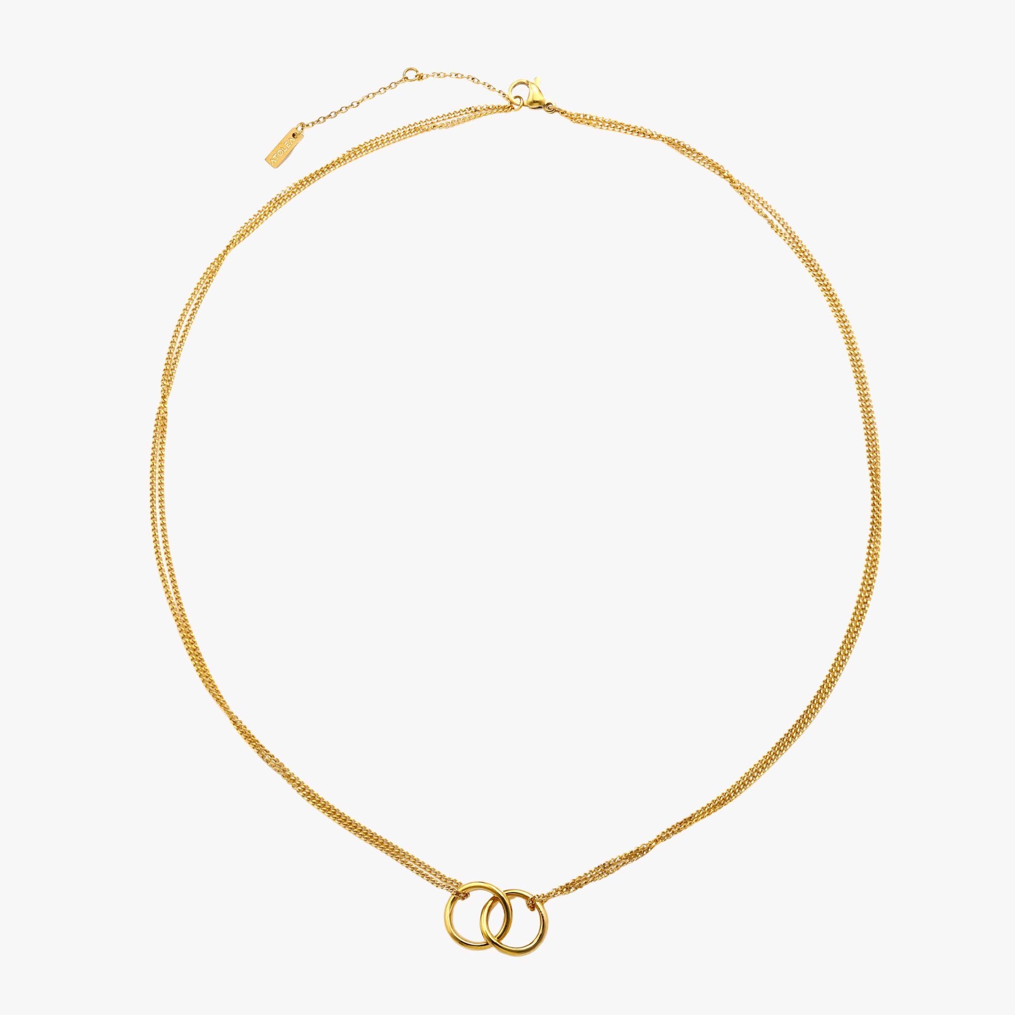 Double Circle Necklace
