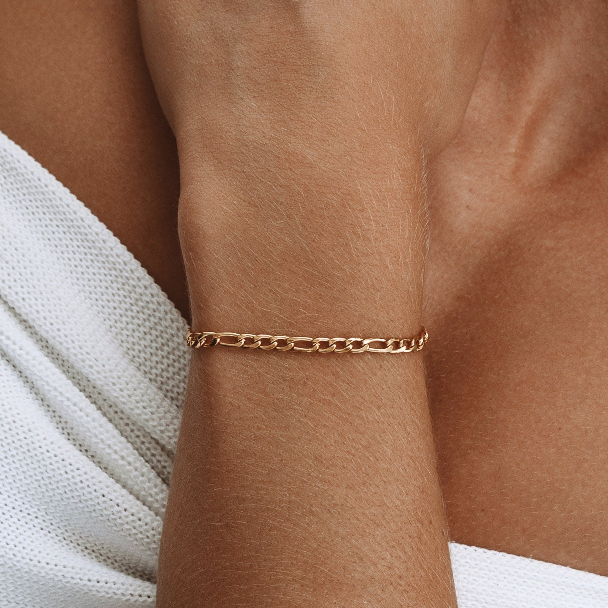 Gold Figaro Bracelet