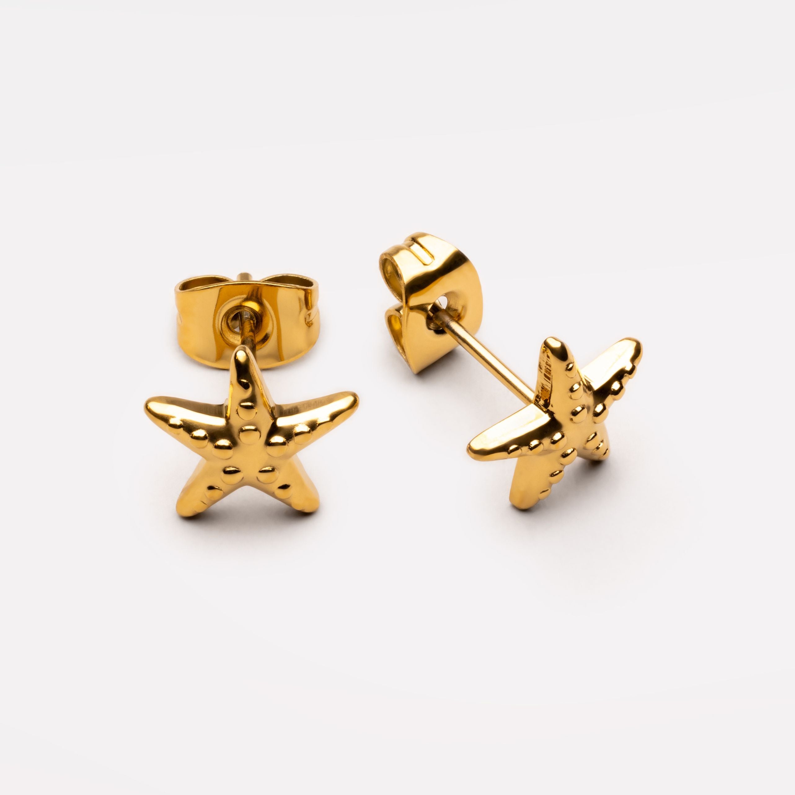 Gold Starfish Earrings