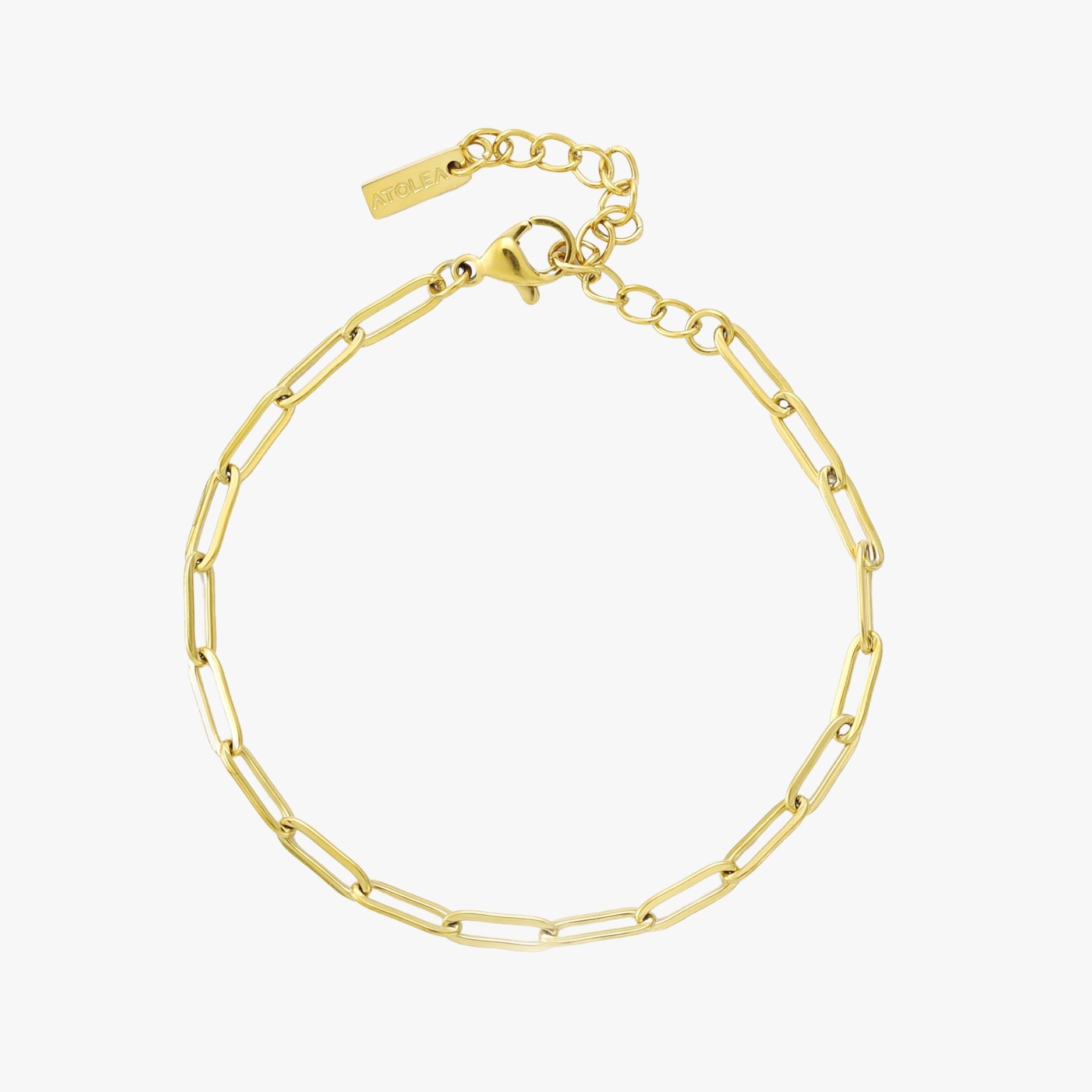 Golden Paperclip Bracelet