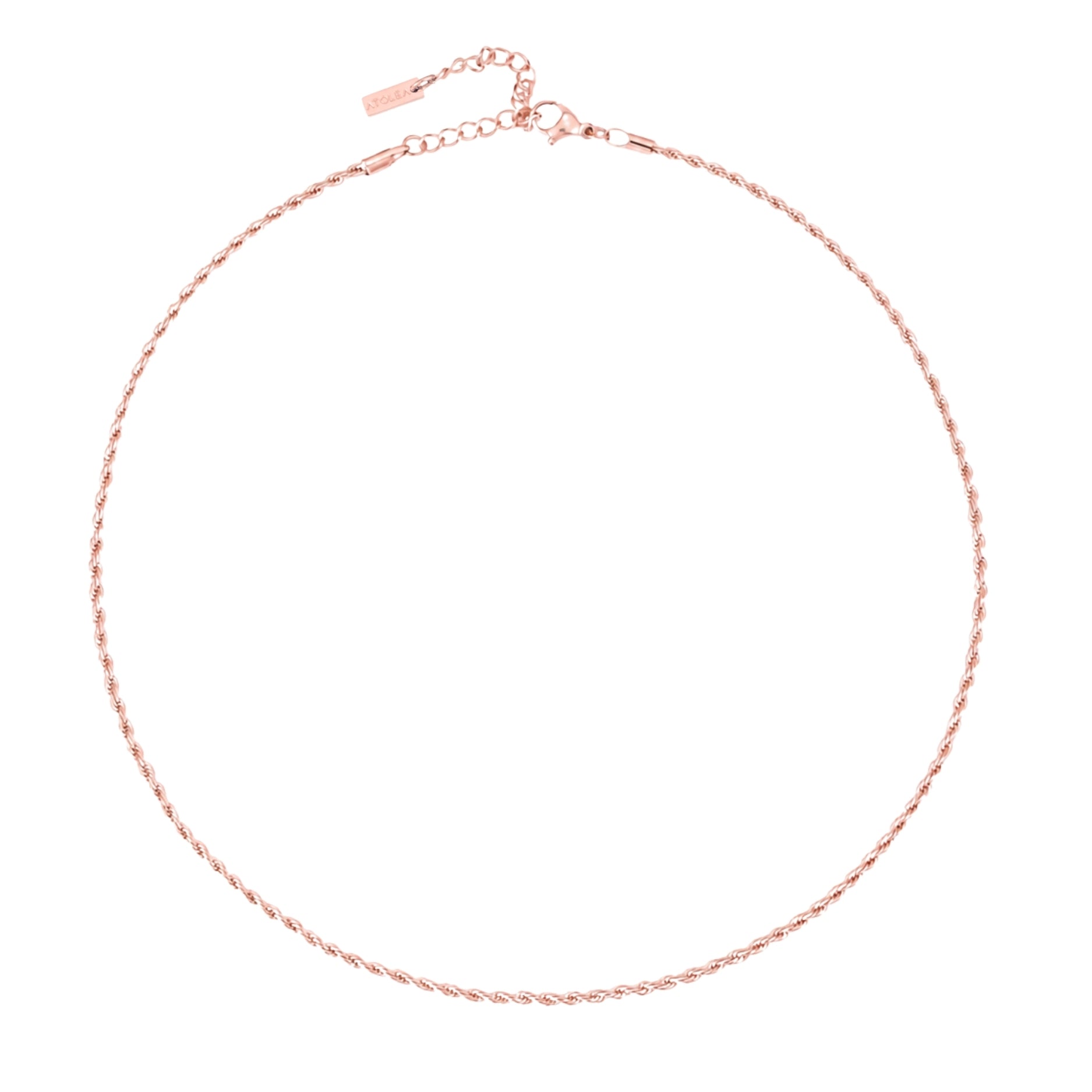 Rose Gold Rope Chain Necklace