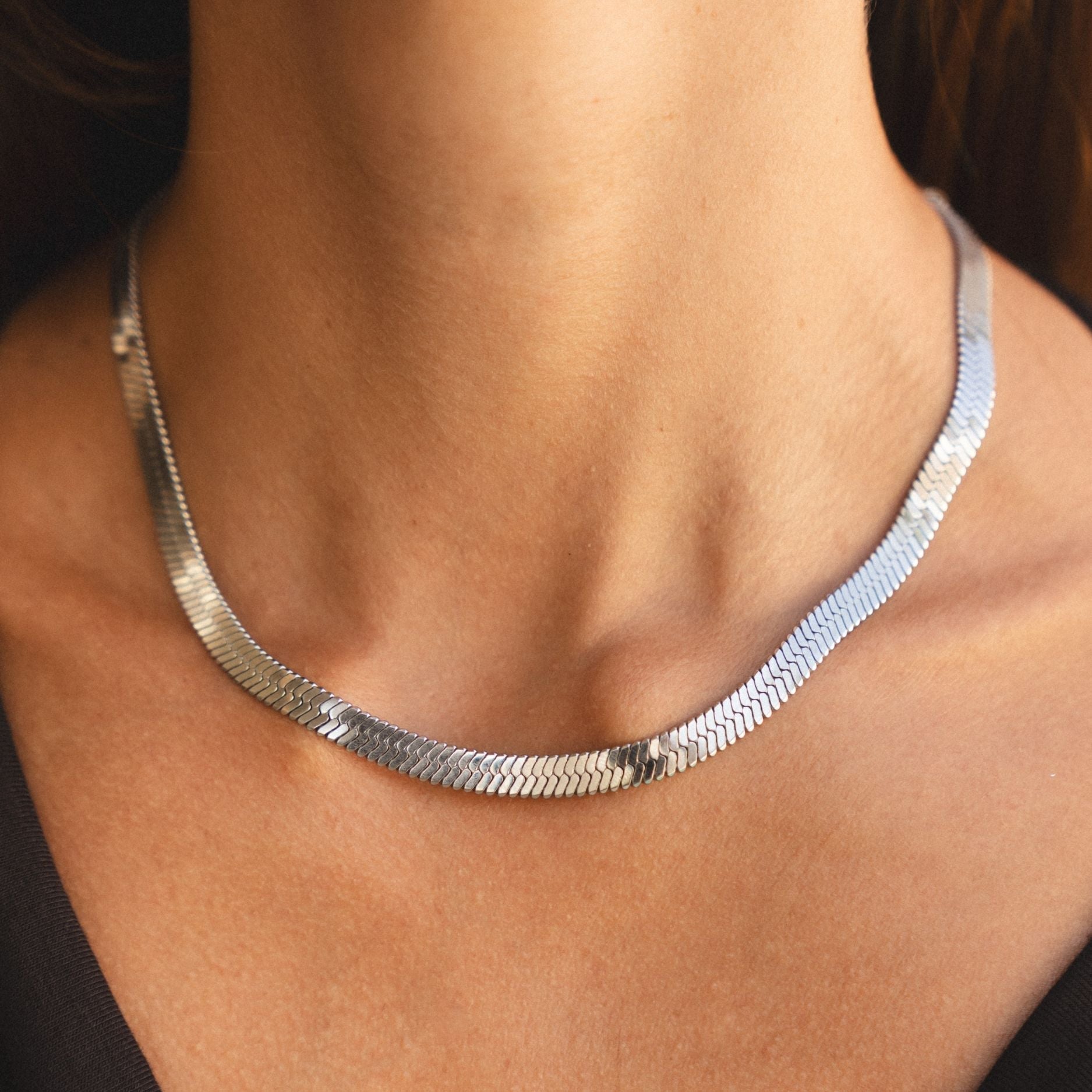 Silver Chunky Choker