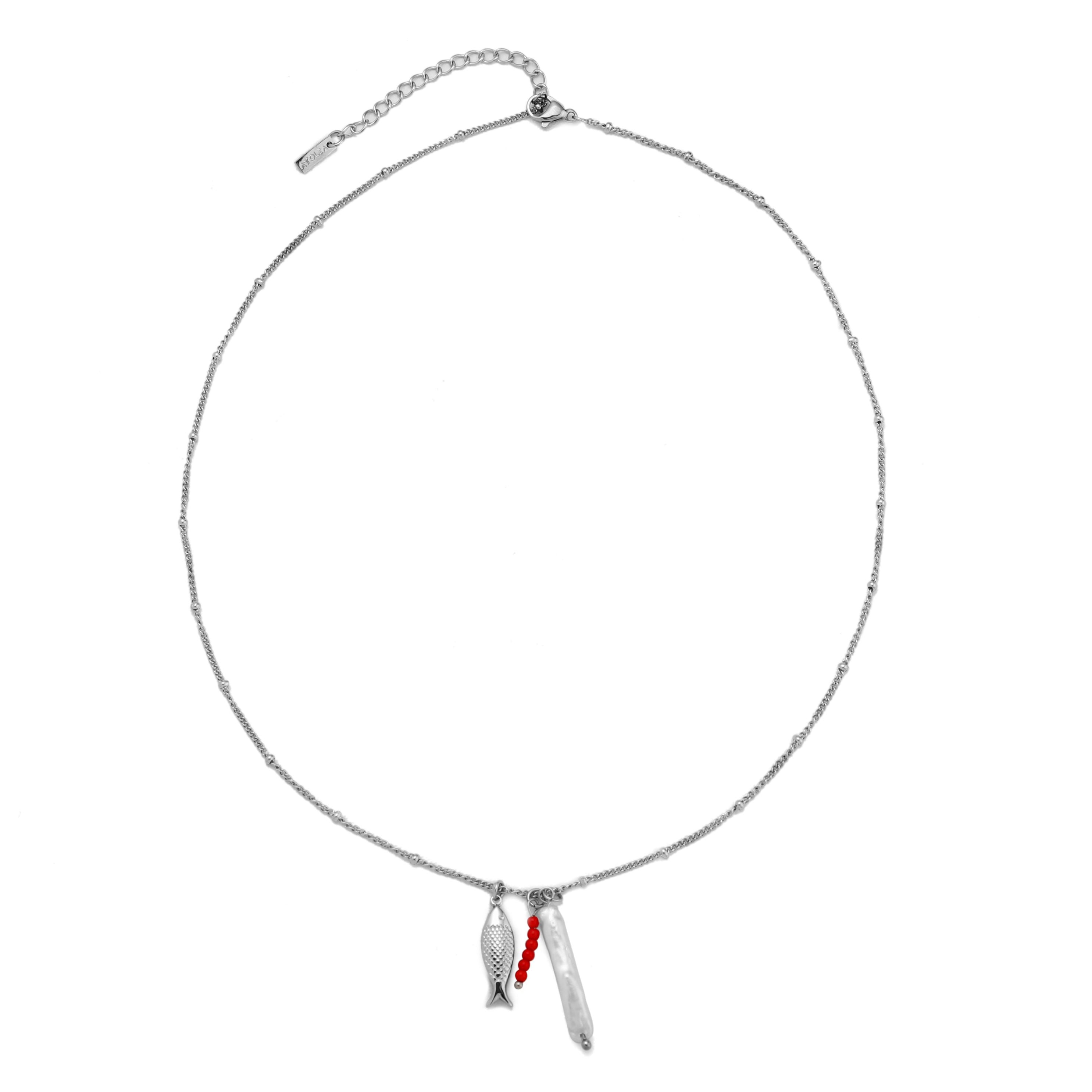 Silver Fish Necklace