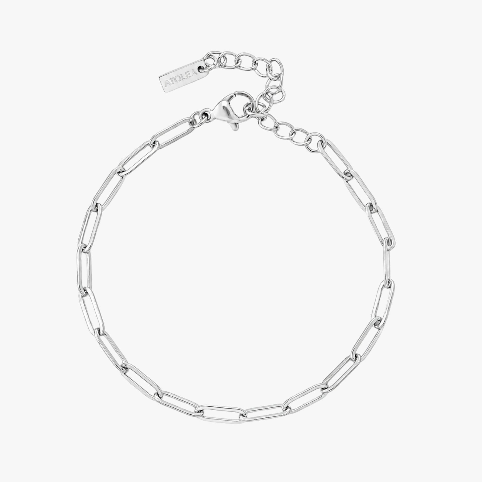 Silver Paperclip Bracelet