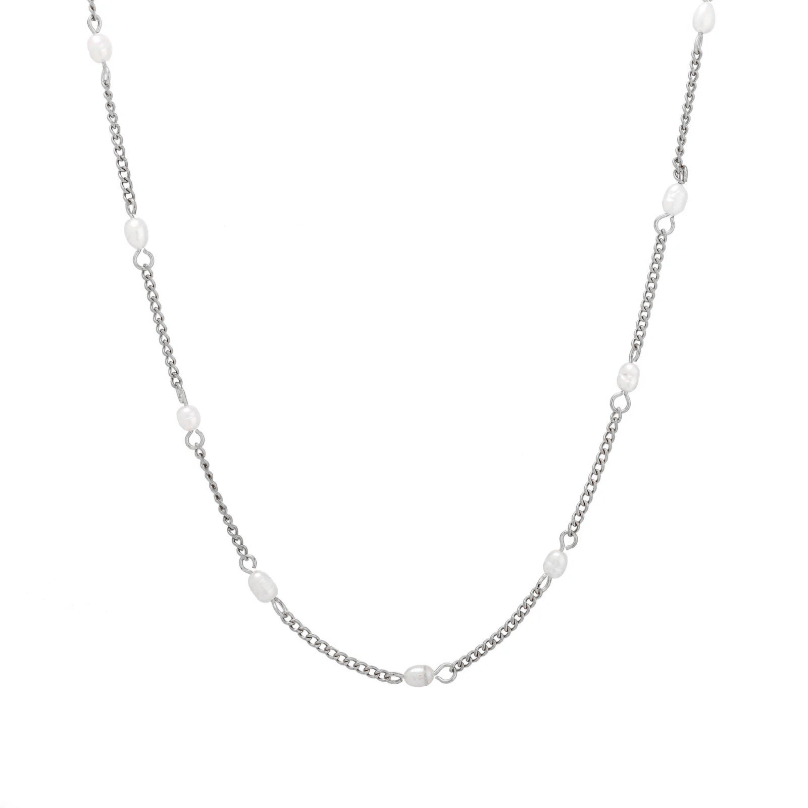 Silver Pearl Choker