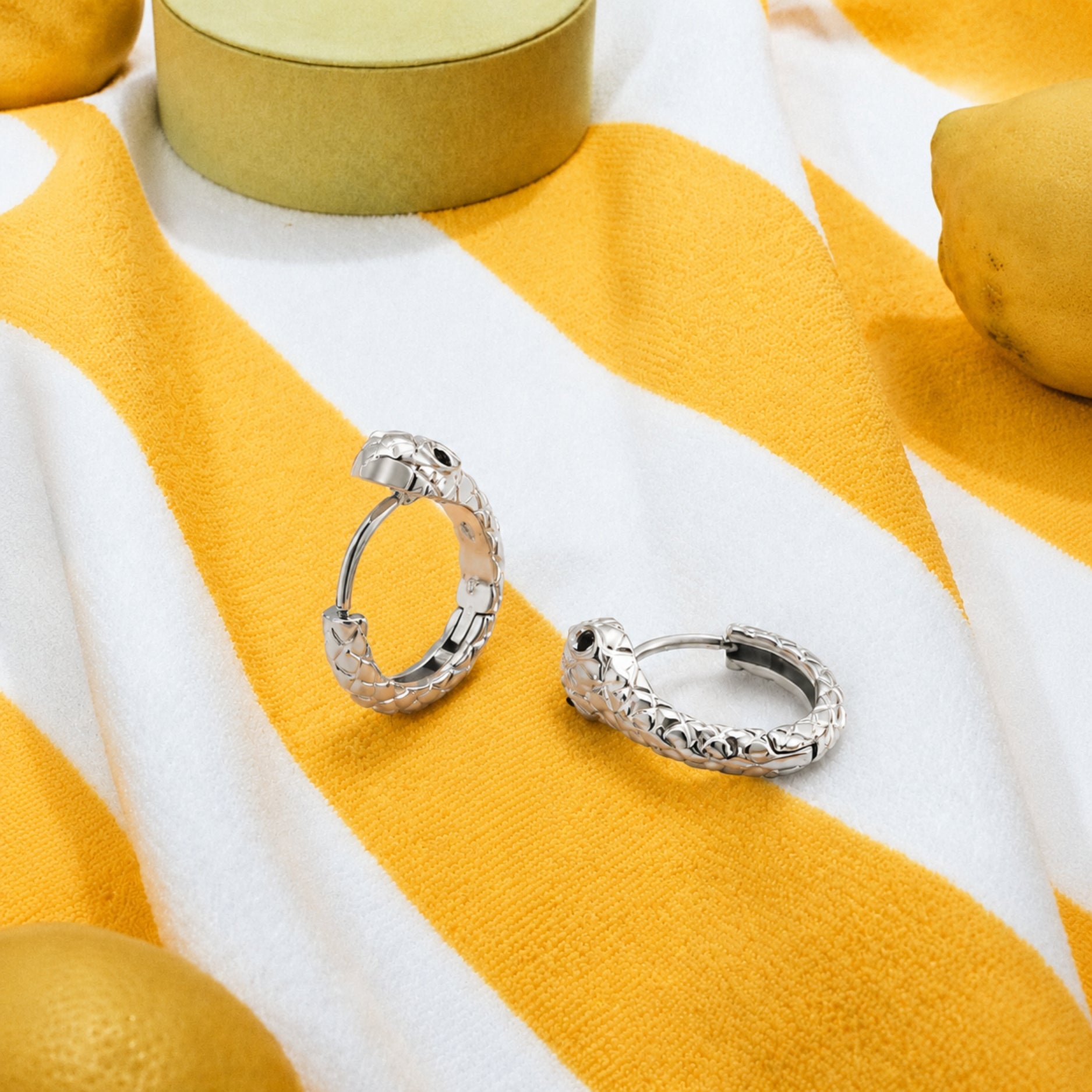 Waterproof Snake Hoops Earrings