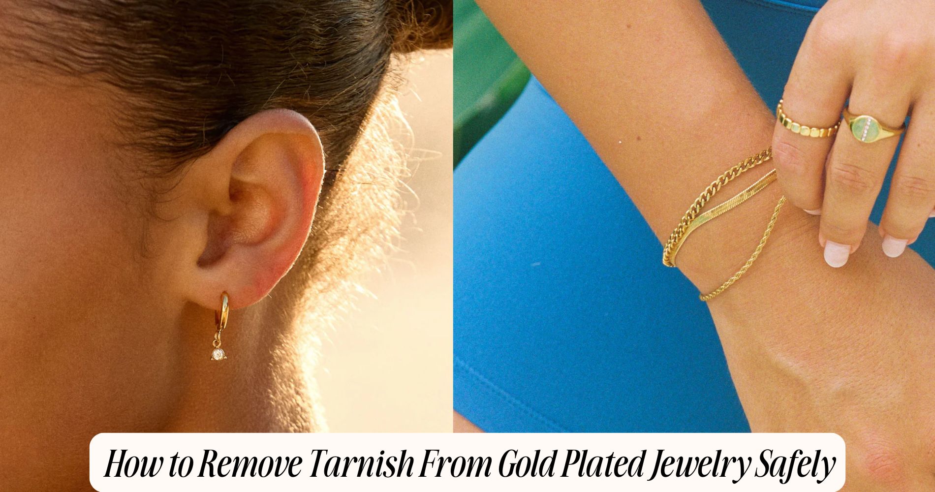 how to remove tarnish from gold plated jewelry