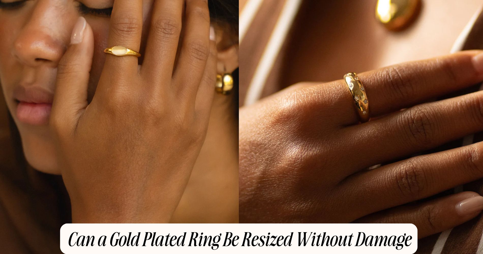 can a gold plated ring be resized