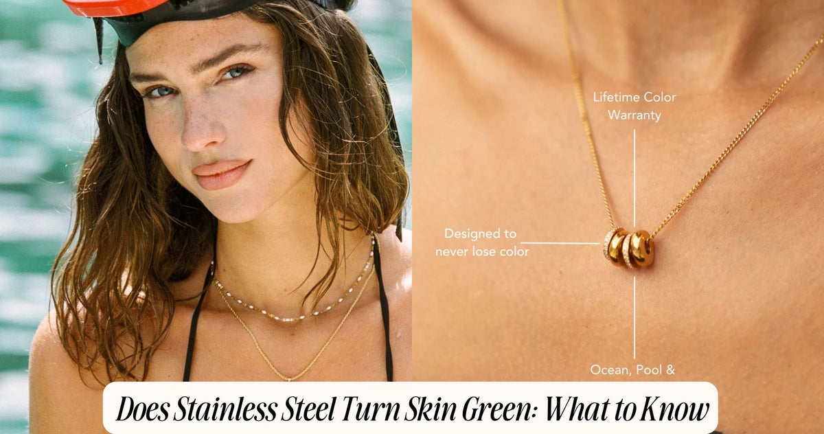 does stainless steel turn skin green