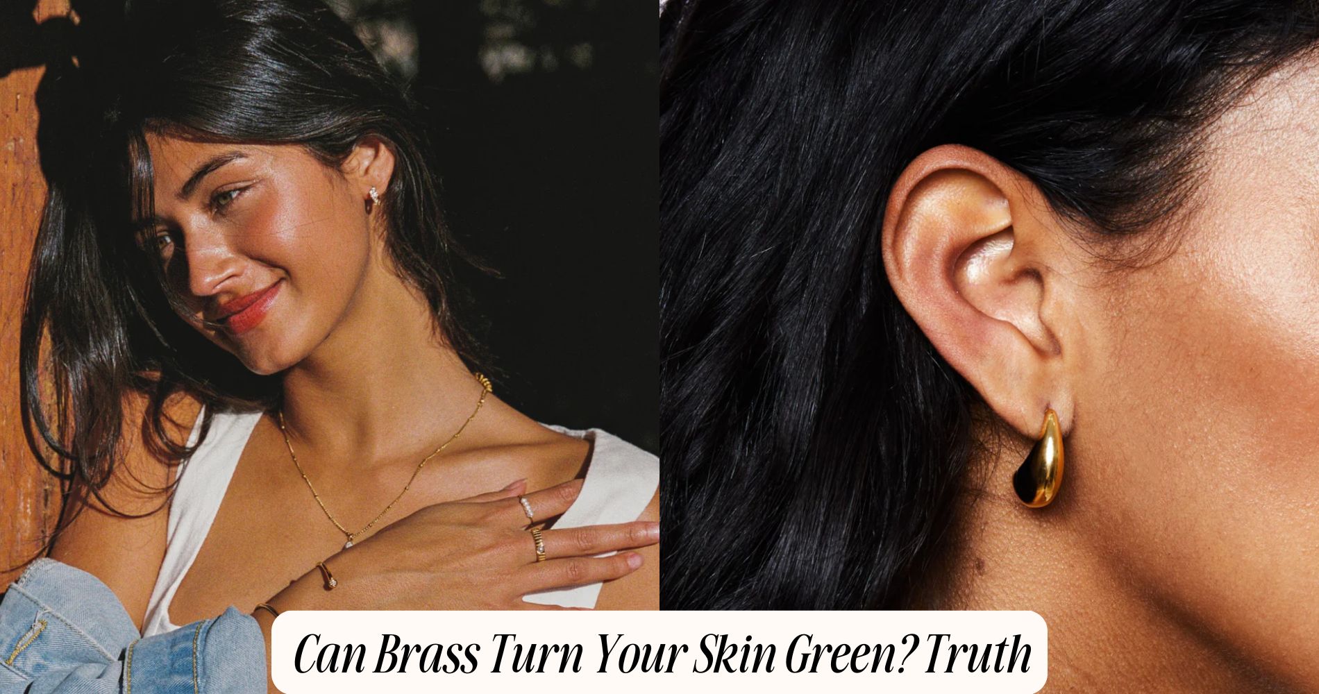 can brass turn your skin green