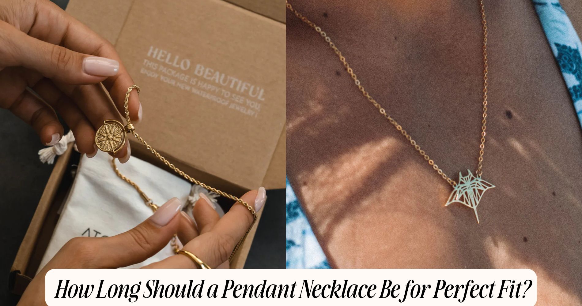 how long should a pendant necklace be