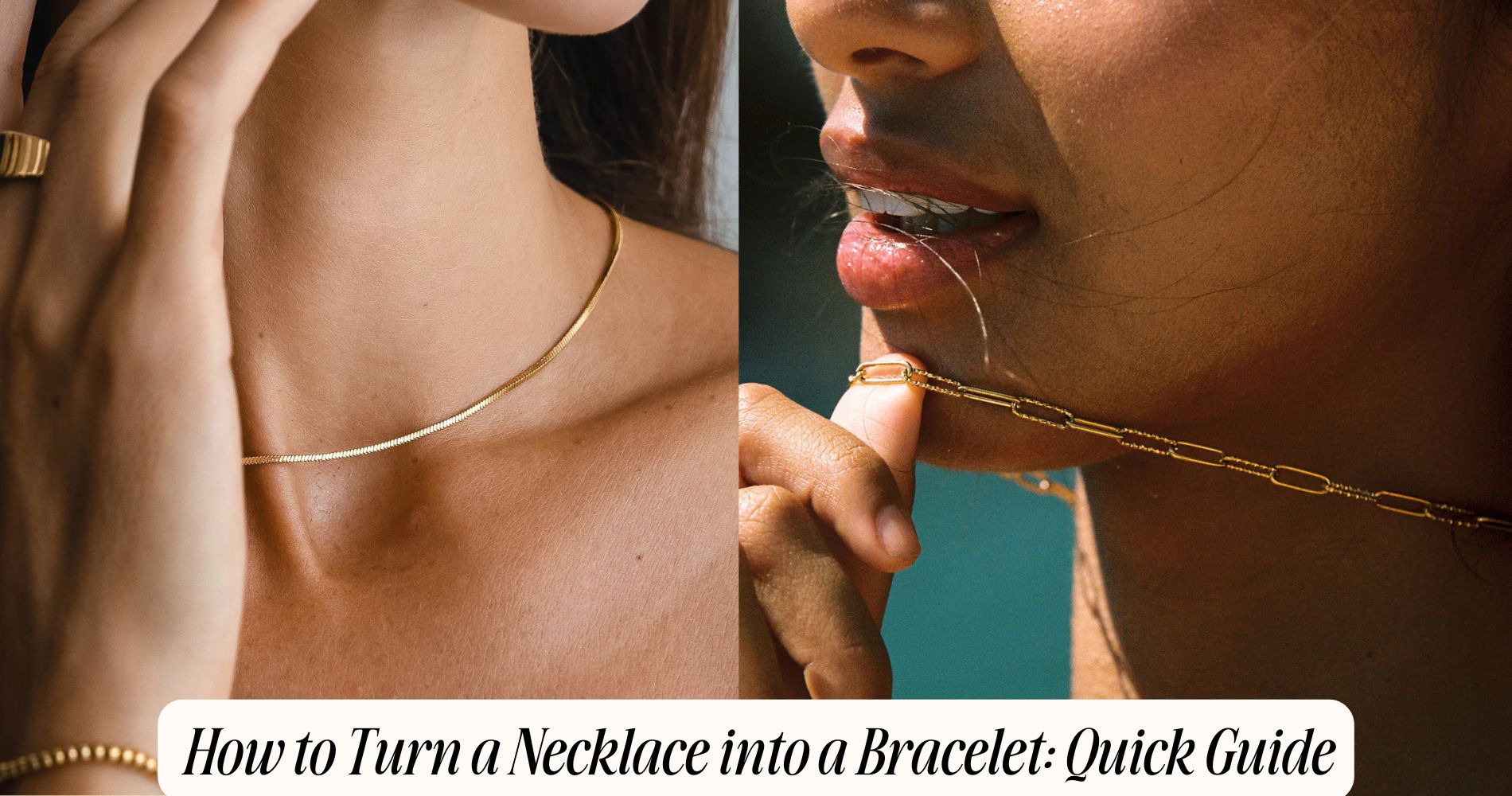 how to turn a necklace into a bracelet​