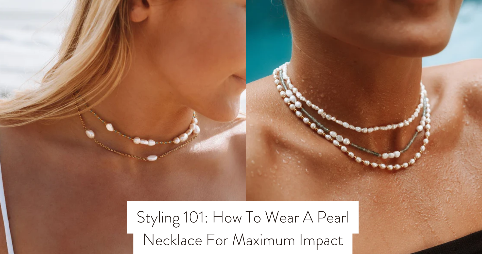 styling pearl necklace