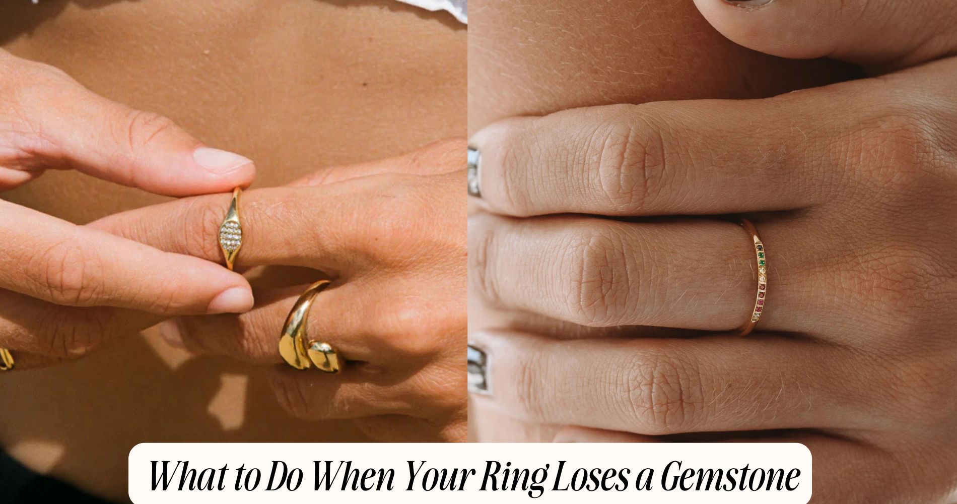 ring loses a gemstone