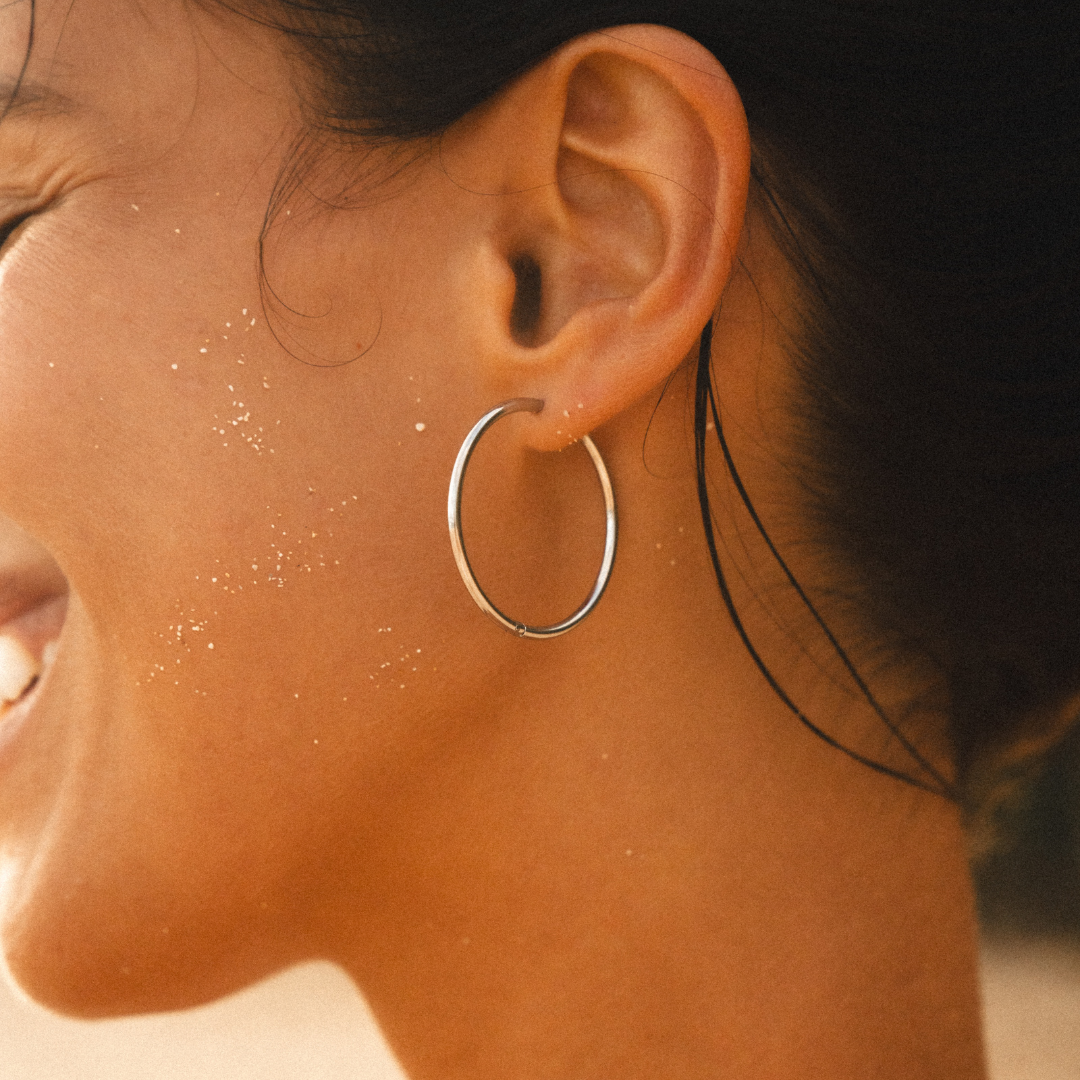 Thin Hoop Earrings