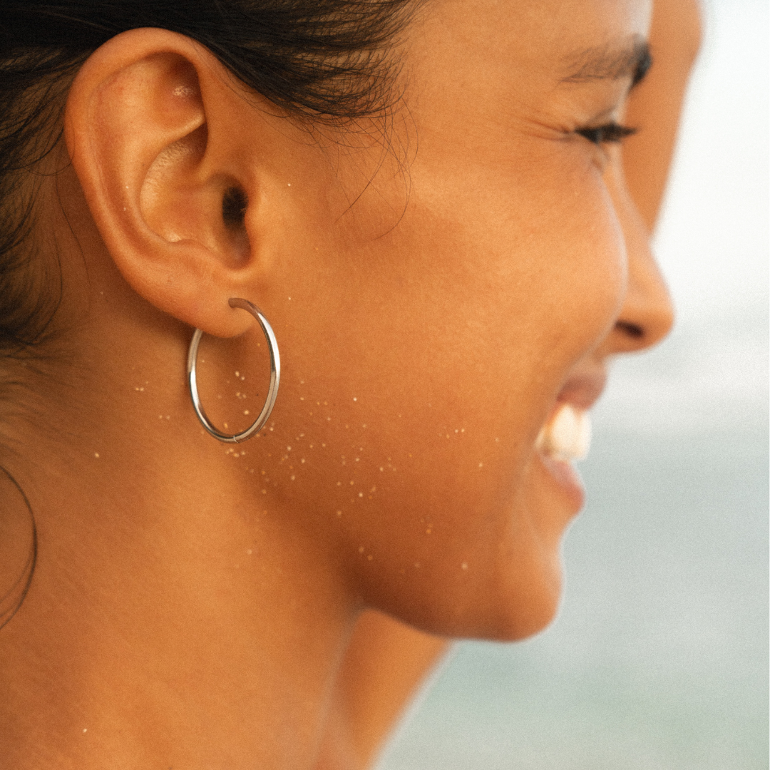 Thin Hoop Earrings
