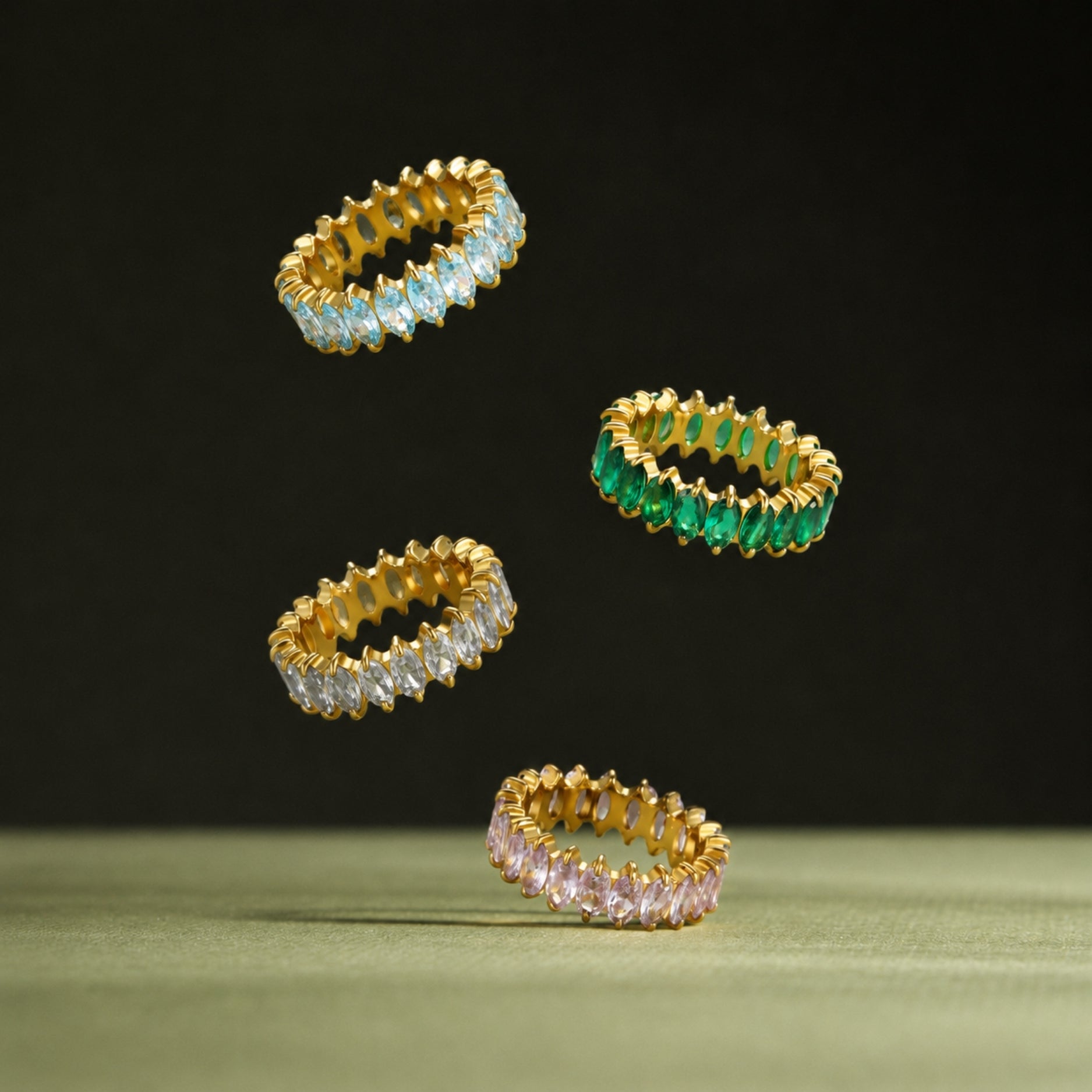 Birthstone Ring Angle View