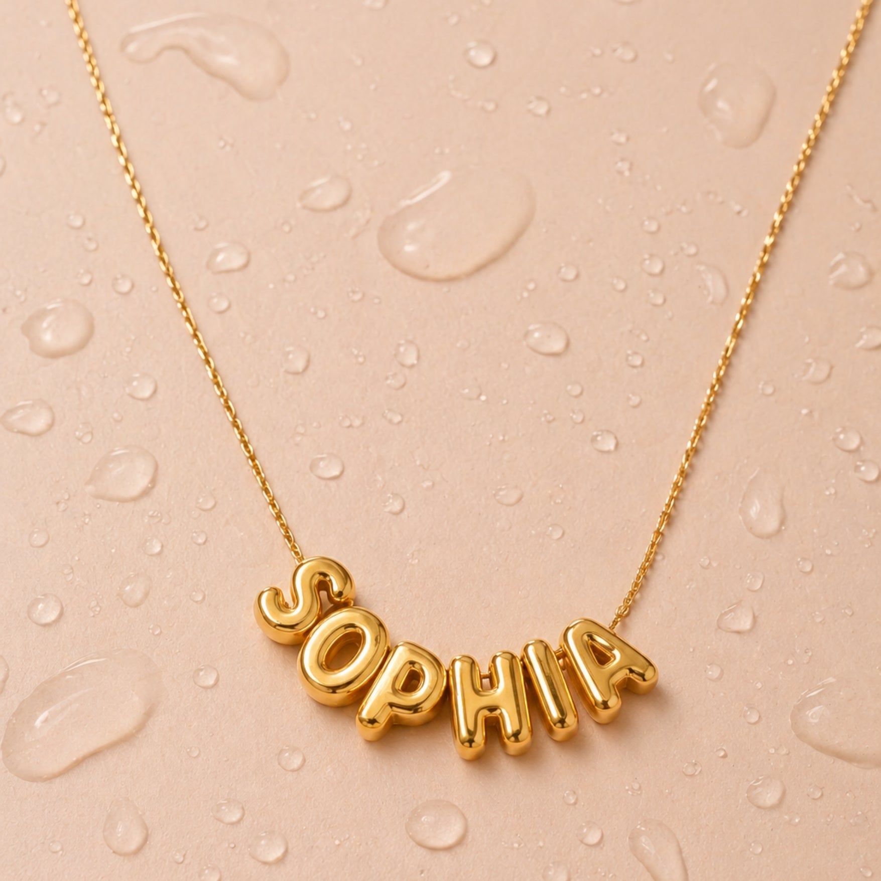 Bubble Name Necklace Sophia