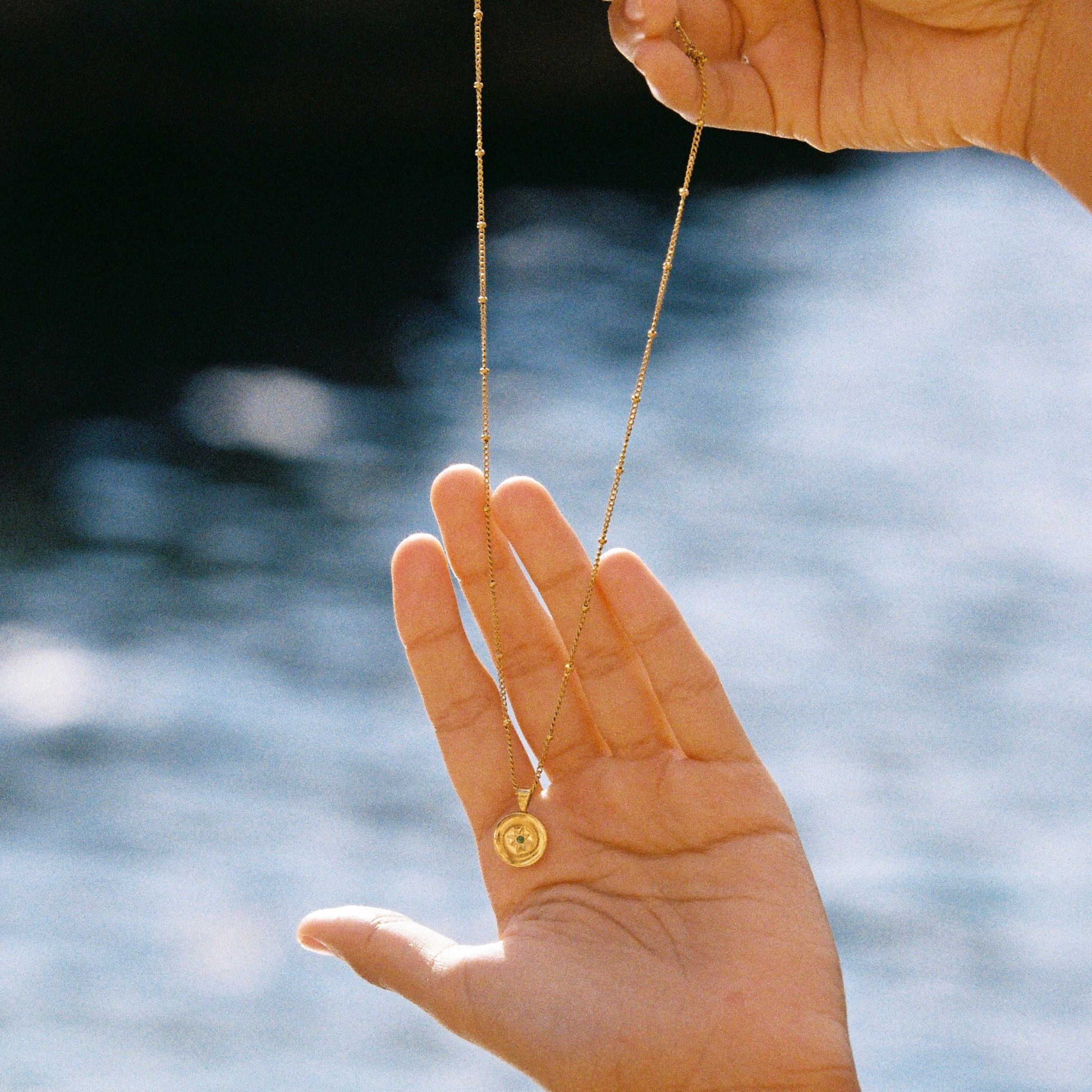 Diamond Compass Pendant