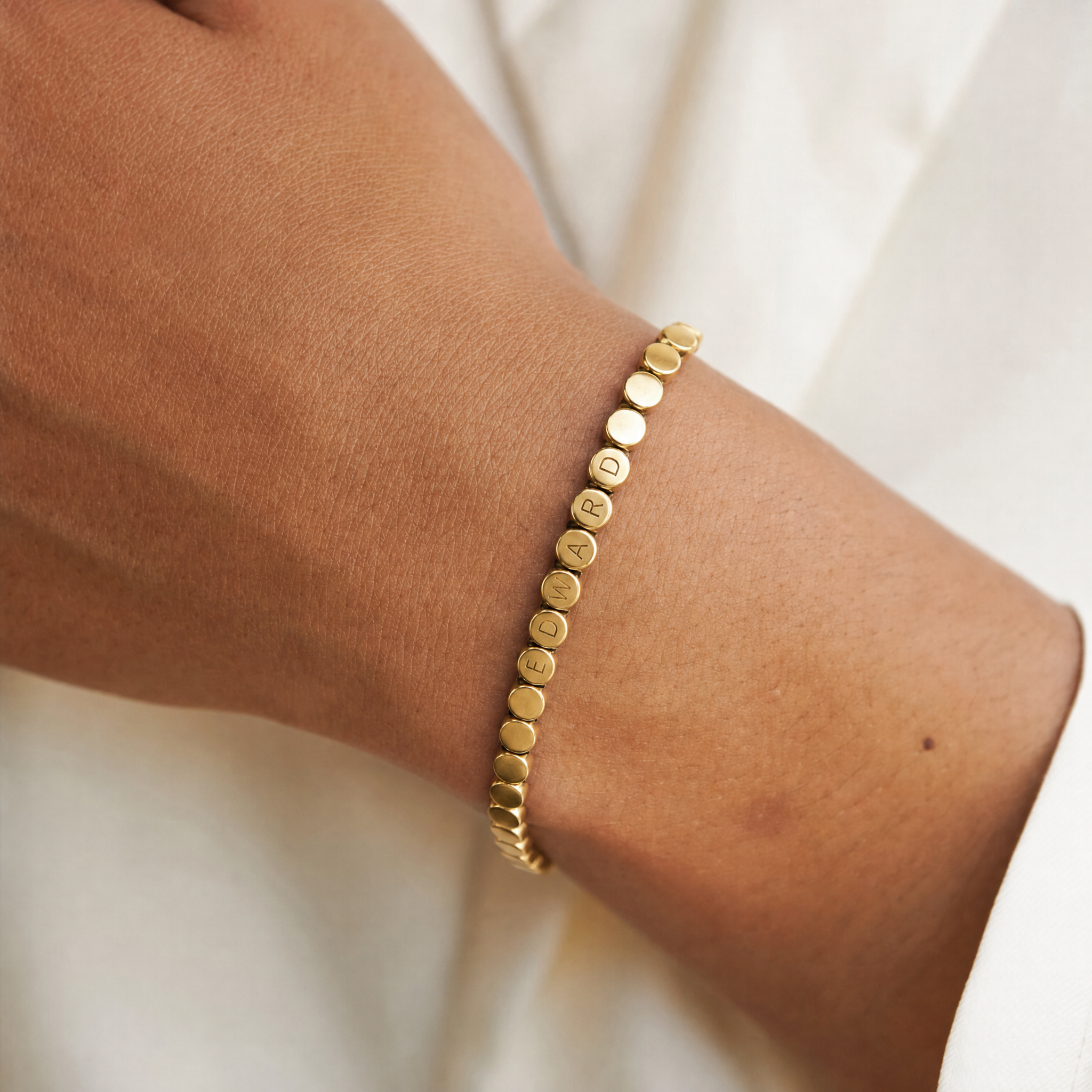 Engrave Bead Necklace