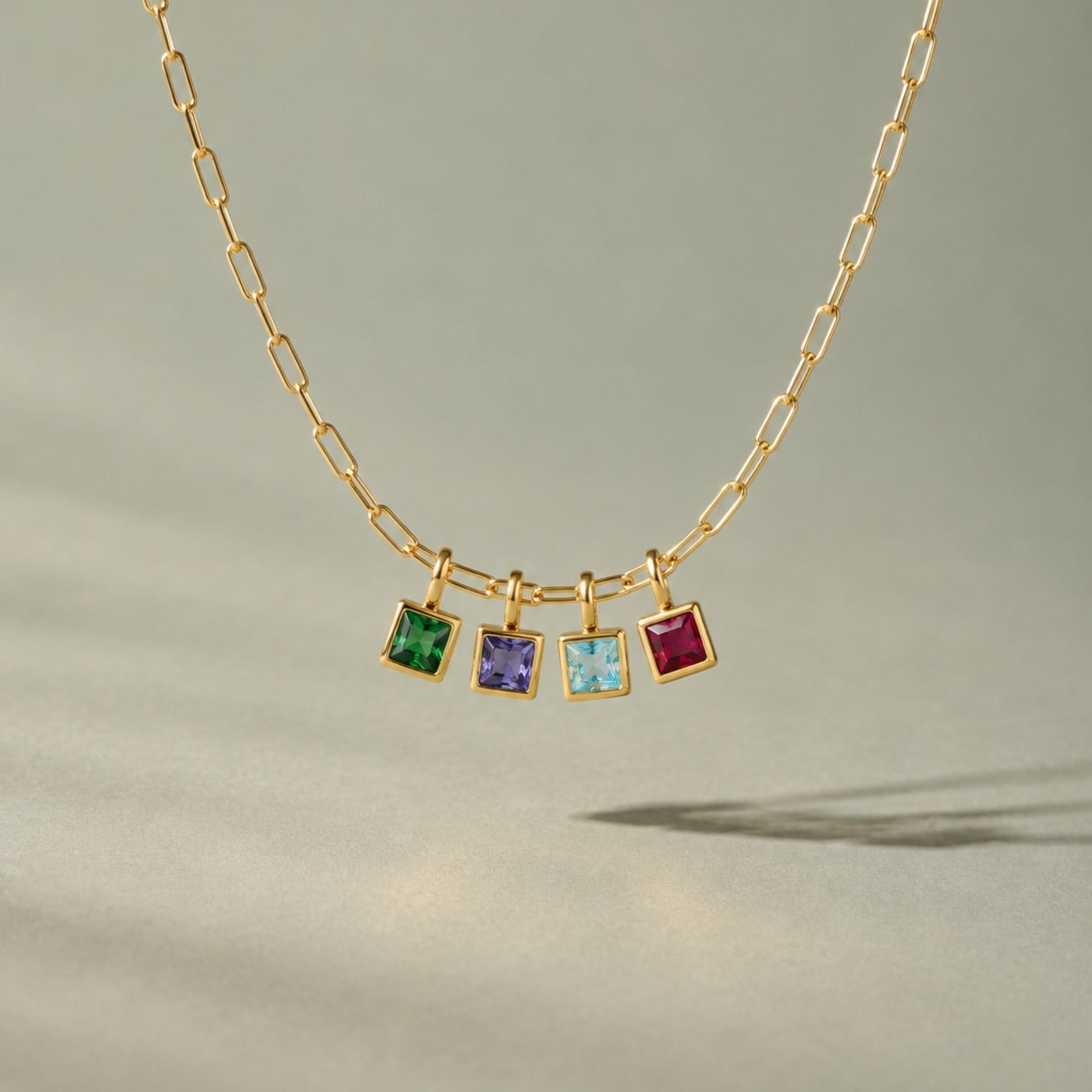 Four Paperclip Necklace
