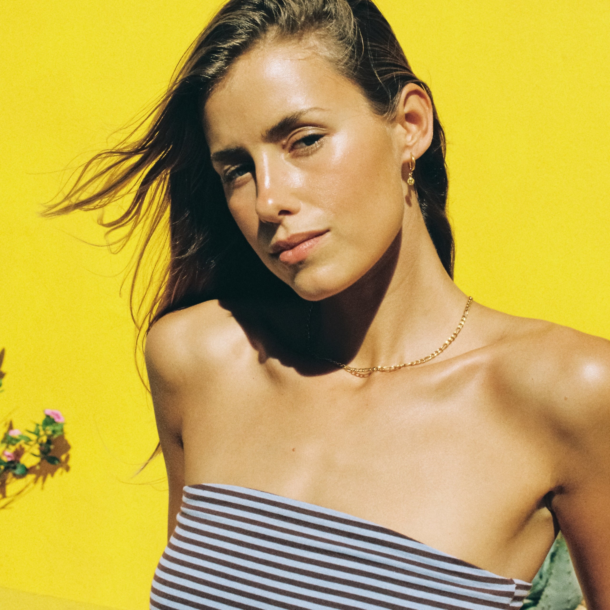 Gold Birthstone Hoops