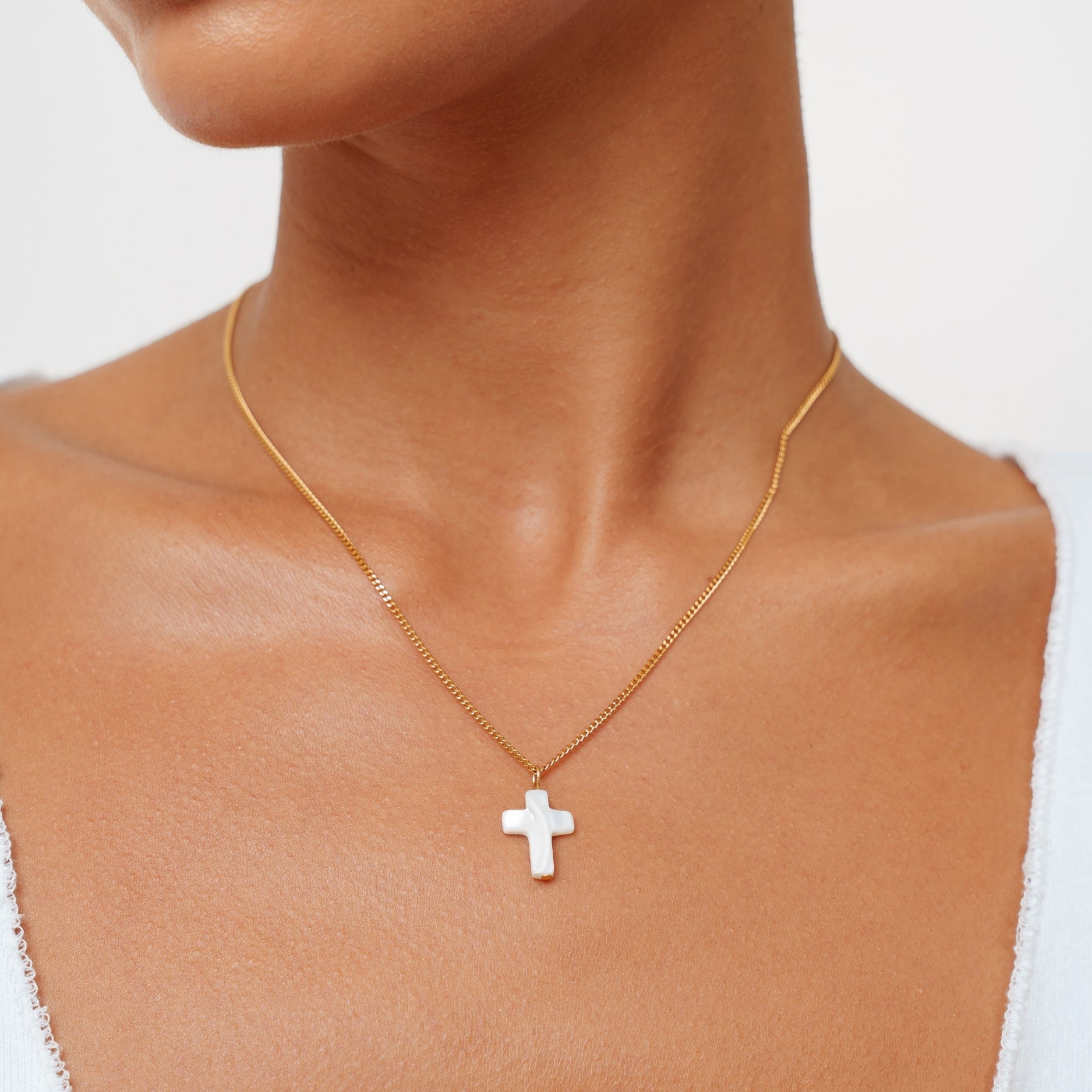 Gold Mother Cross