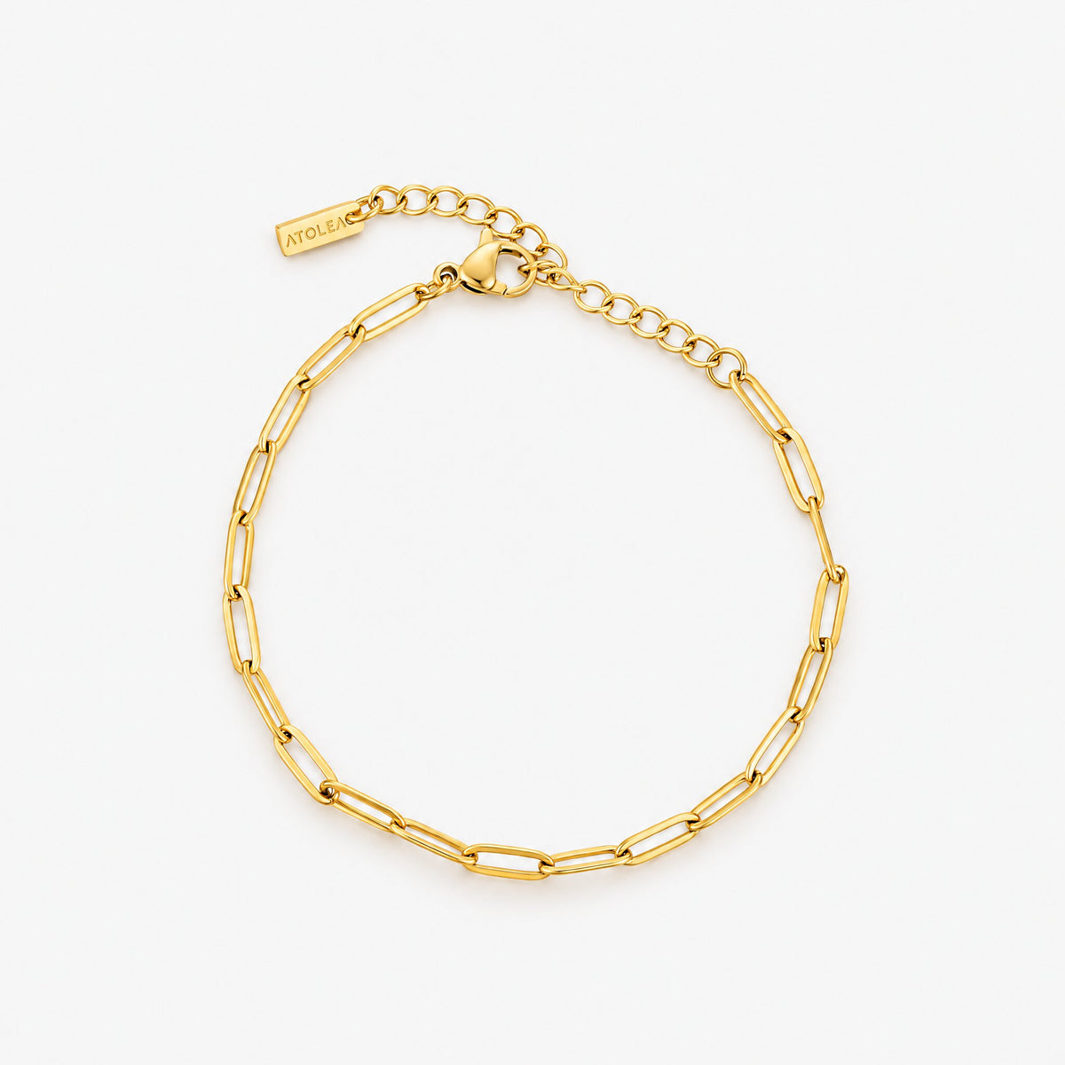 Gold Paperclip Bracelet
