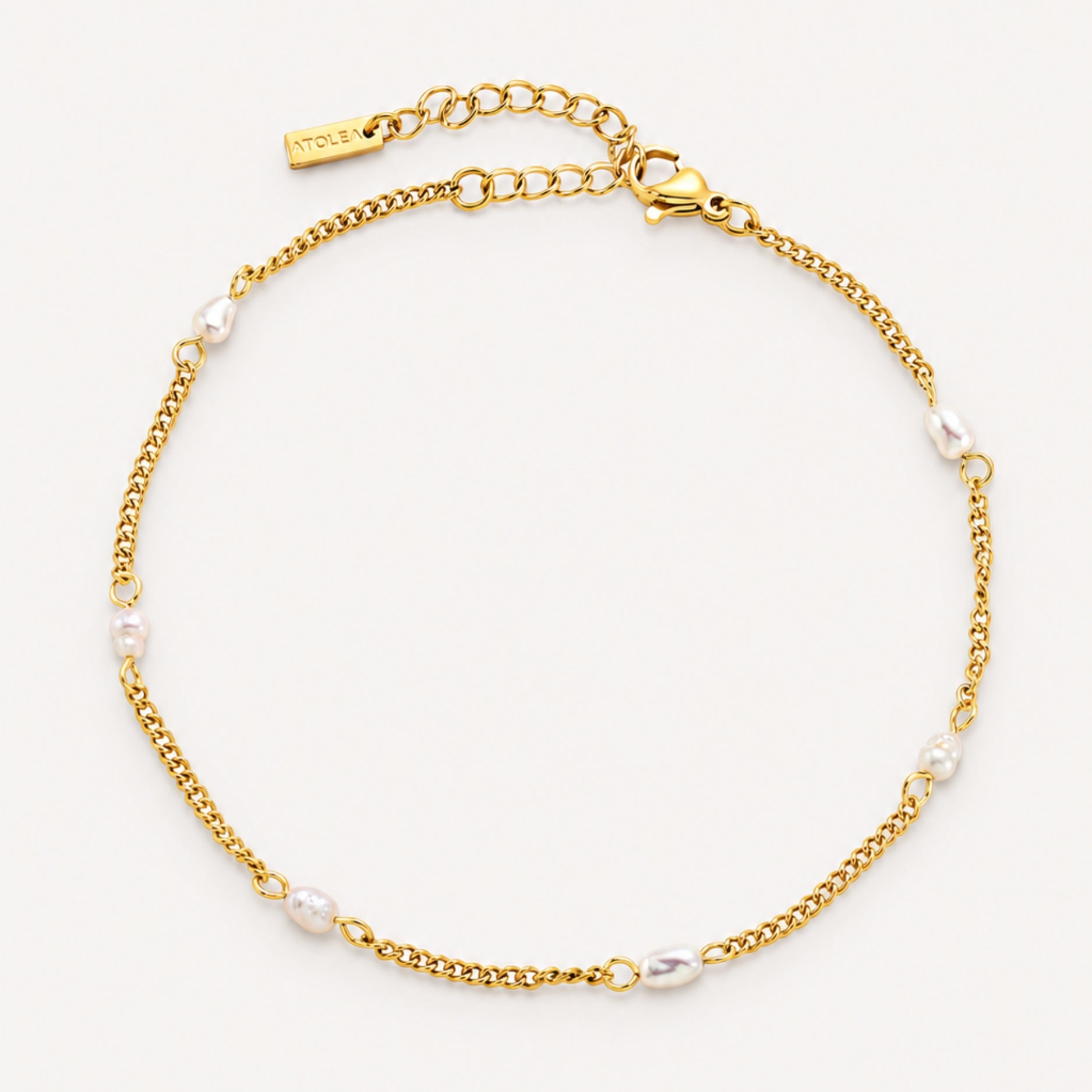 Golden Pearly Anklet
