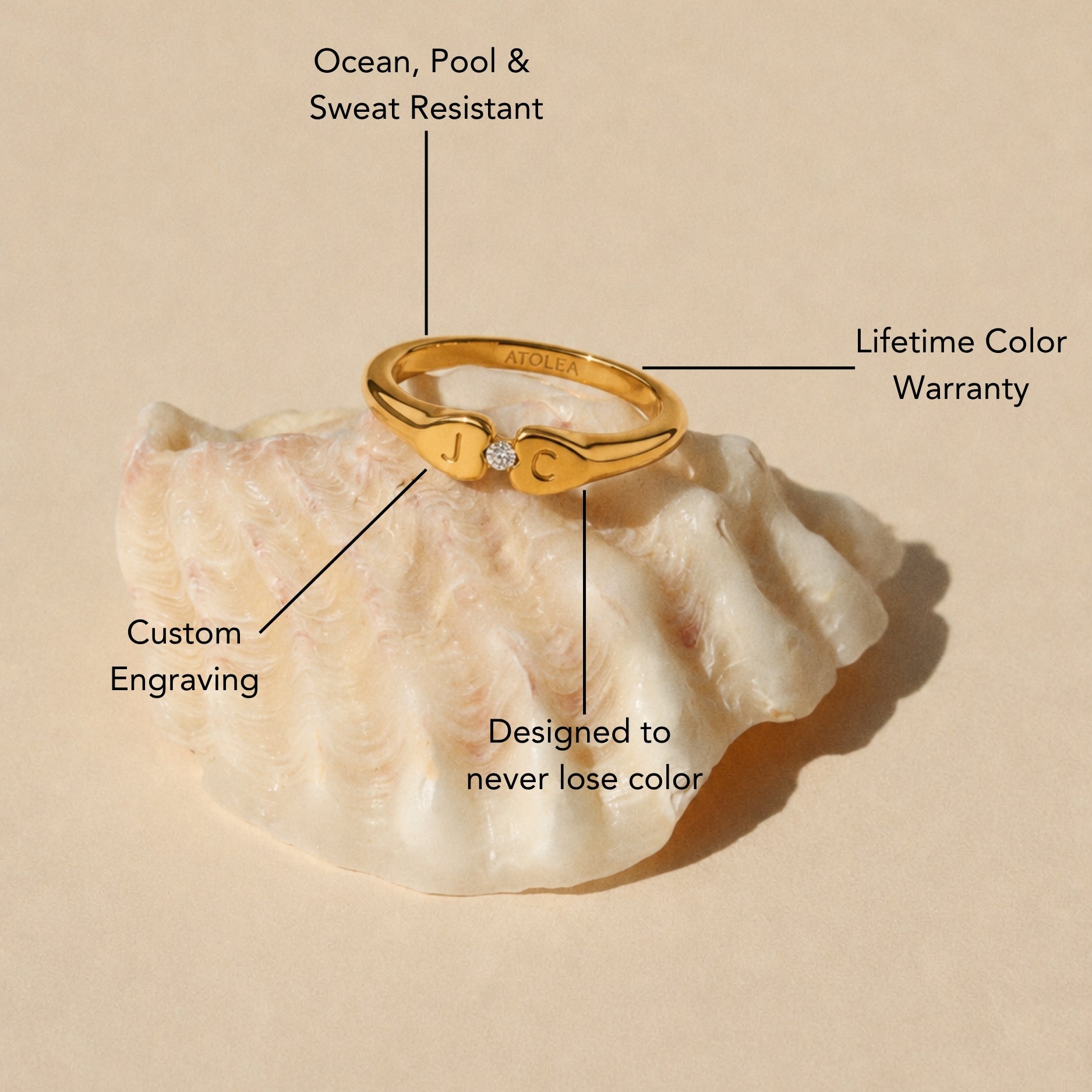 Personalized Duo Ring