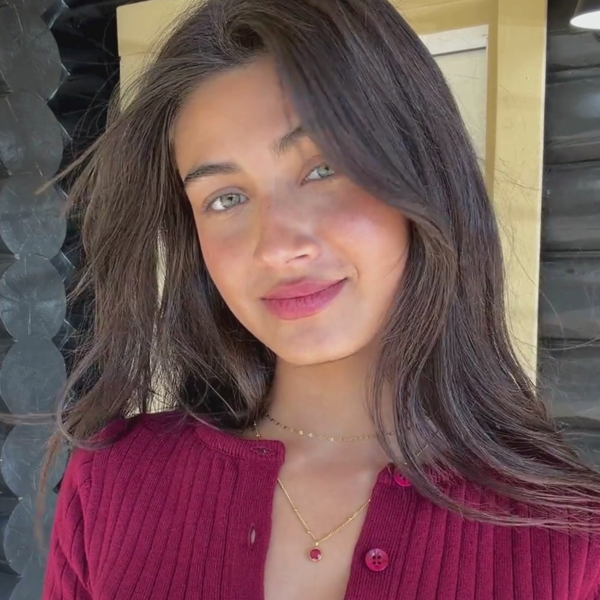 Red Birthstone Necklace